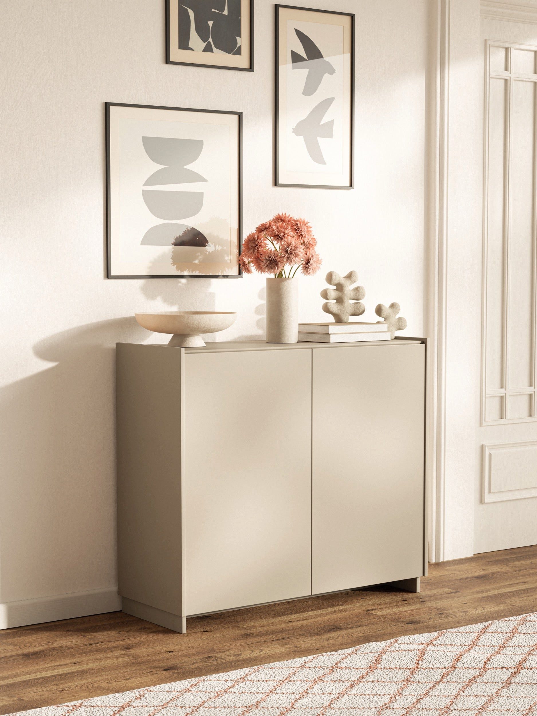 Selsey Sideboard MAGRO, Sideboard in Kaschmir & Push-to-Open, 2 Türen