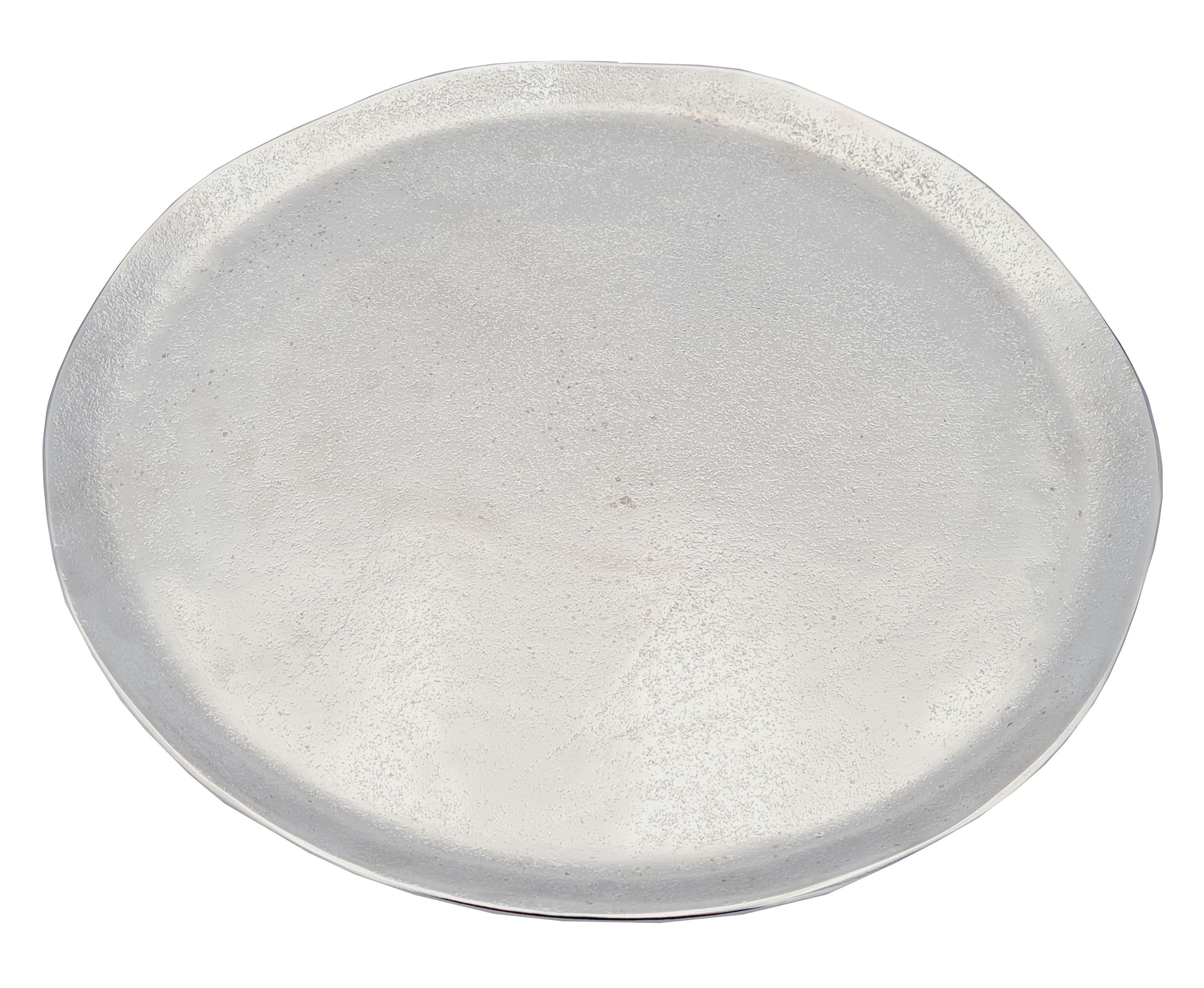 Meinposten Dekoteller MILLY silber Metall Teller Schale Deko Tablett Kerzenteller Ø 40 cm (1 St). € 29,99, (€ 29,99 pro 1 Stk).