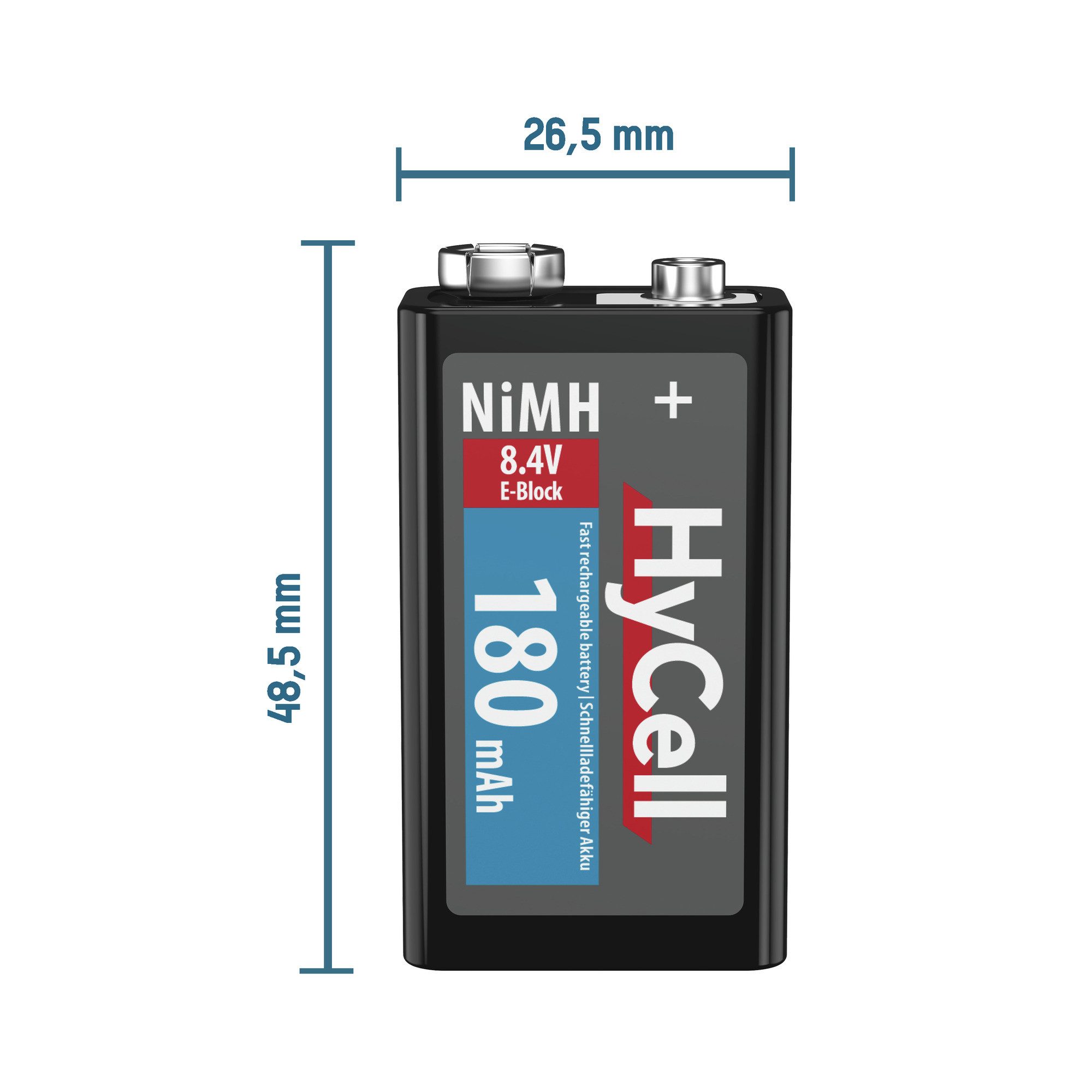 HyCell 9V E-Block Akku 180 mAh Akku