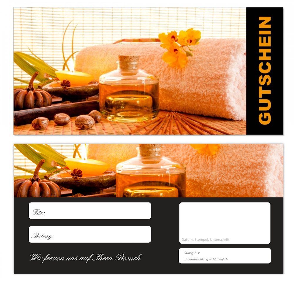 LYSCO Geschenkkarte Geschenkgutscheine Wellness Spa Gutscheinkarten, Kosmetik Studio Massage Erholung Entspannung