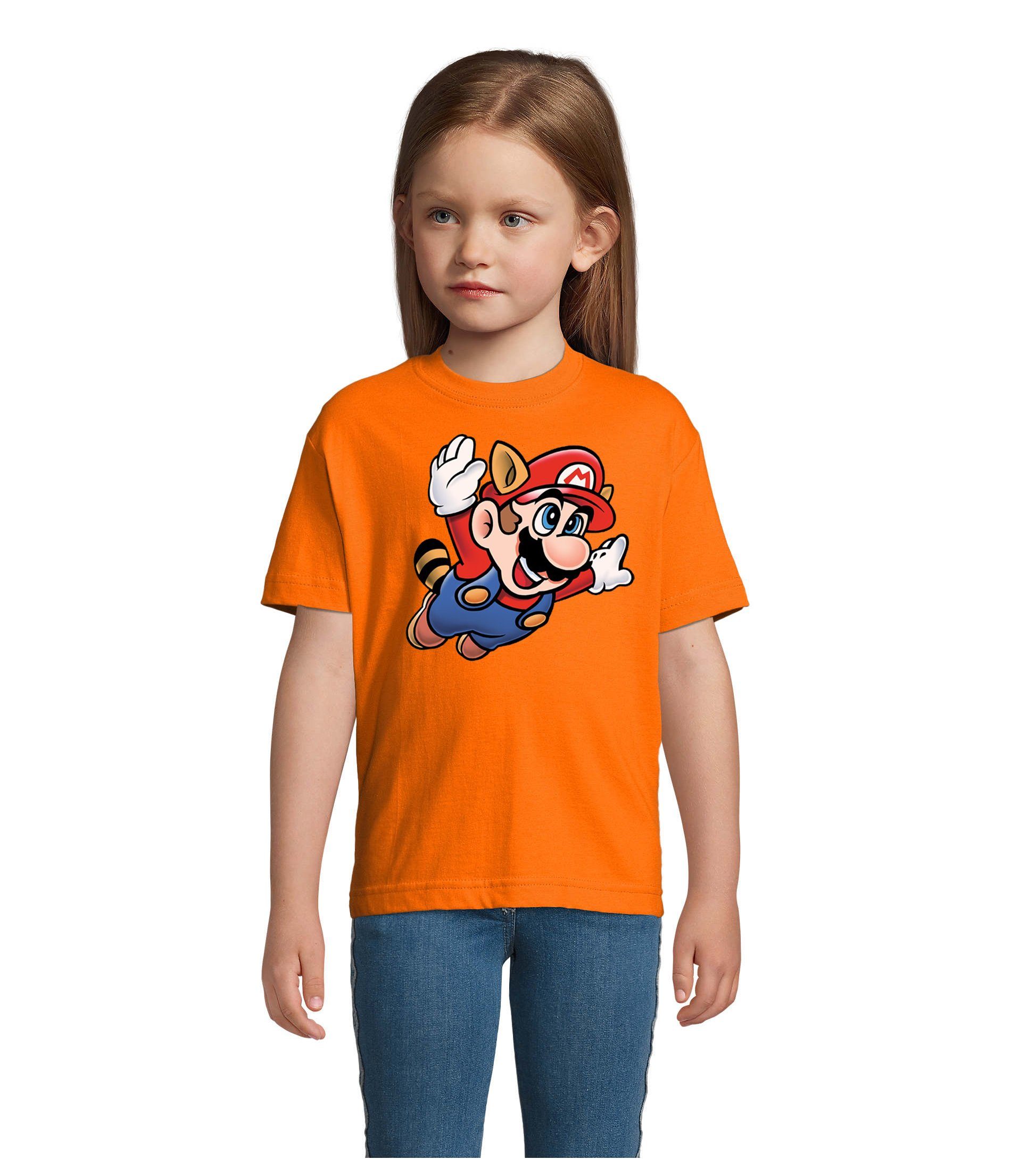 Blondie & Brownie T-Shirt Kinder Super Mario 3 Fligh Retro Konsole