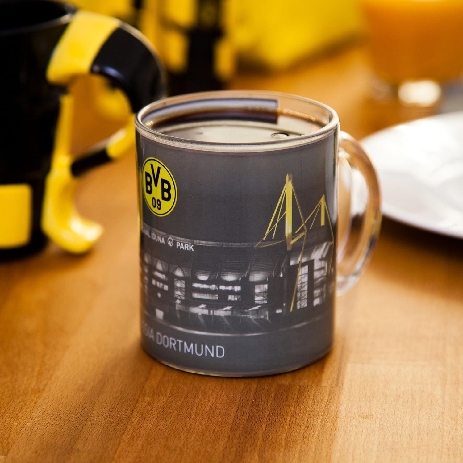 BVB MERCHANDISING Tasse BVB ZAUBERGLAS, Glas