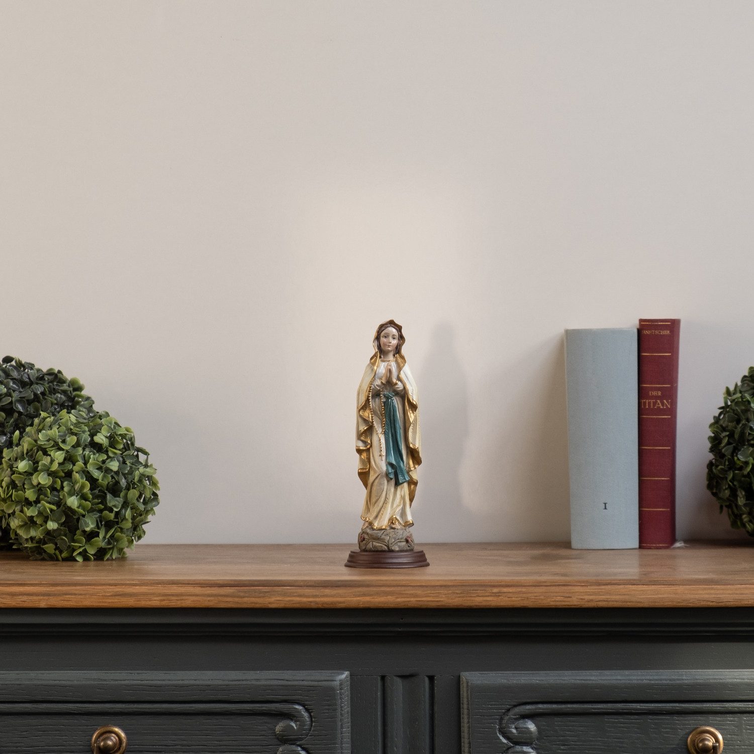 Moritz Dekofigur Jungfrau Maria Statue 21 cm Marienfigur mit Rosenkranz und günstig online kaufen