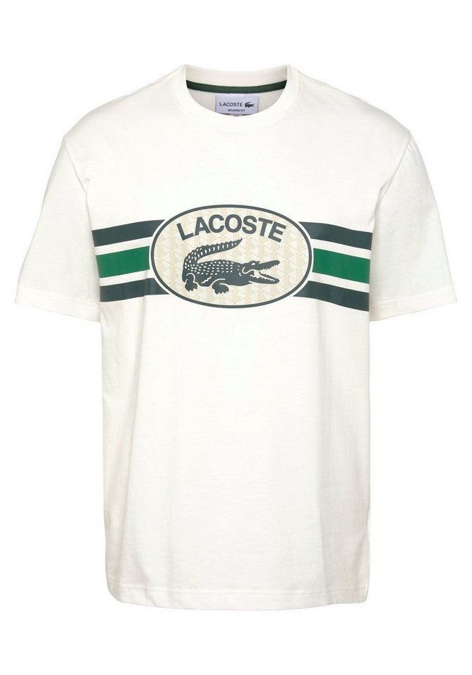 Lacoste T-Shirt T-SHIRT mit Rundhalsausschnitt, Single Jersey aus reiner  Baumwolle