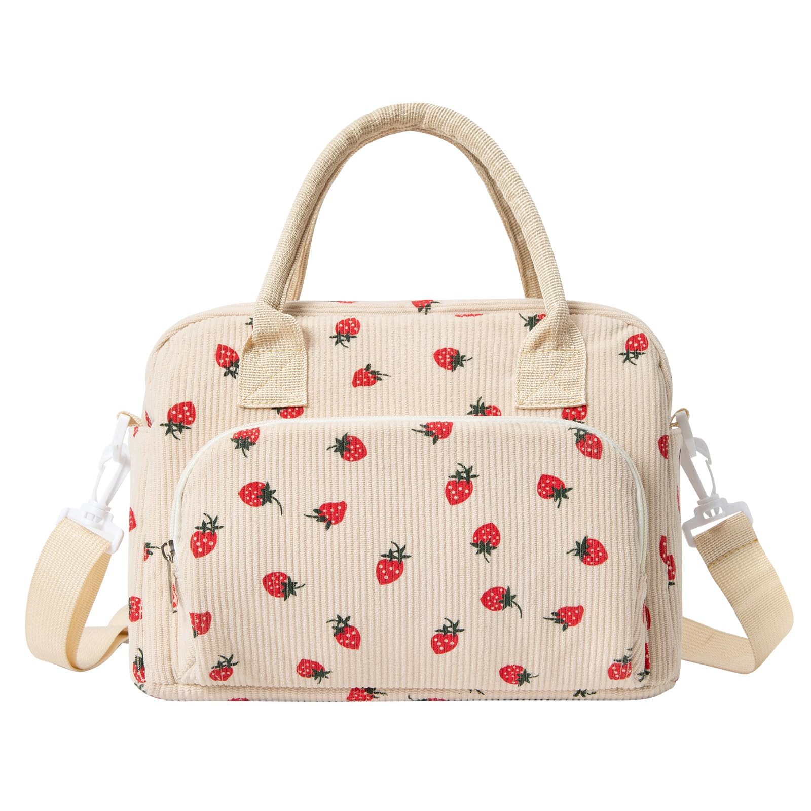 Coonoor Kühltasche Lunchtasche für Damen, isolierte Lunchbox, auslaufsicher, mit Schultergurt, wiederverwendbare Kühltasche für Erwachsene