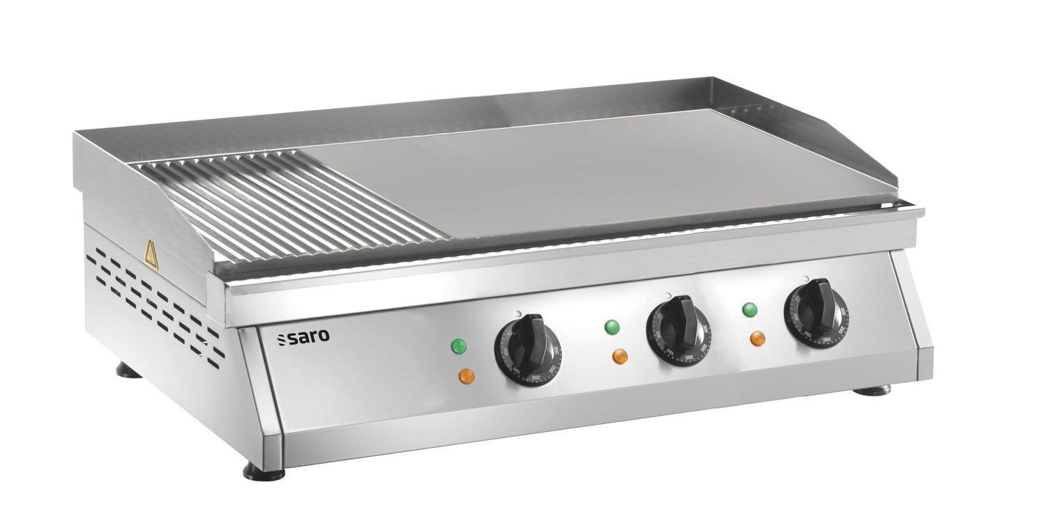 Saro Grillplatte Griddleplatte - Fry Top GH 760R, gerillt + glatt