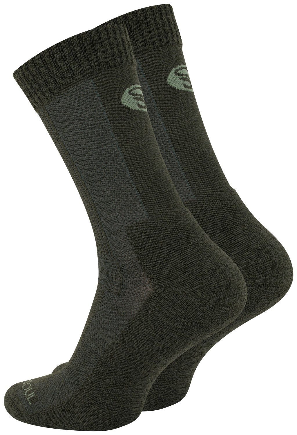 Soul® Unisex oder Socken, Trekking 1 Stark Paar (1-Paar) Grün Funktionssocken Merino 3 Outdoor