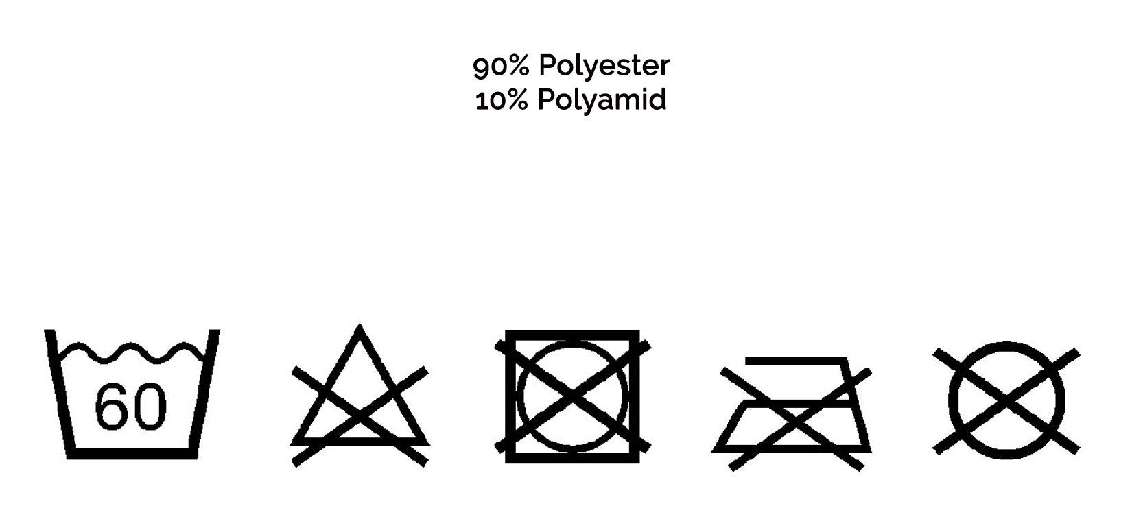 10% Wischbezug Polyester/ 10% Set, ZOLLNER24 (90% Polyamid) Polyester/ Polyamid, 90% weiß
