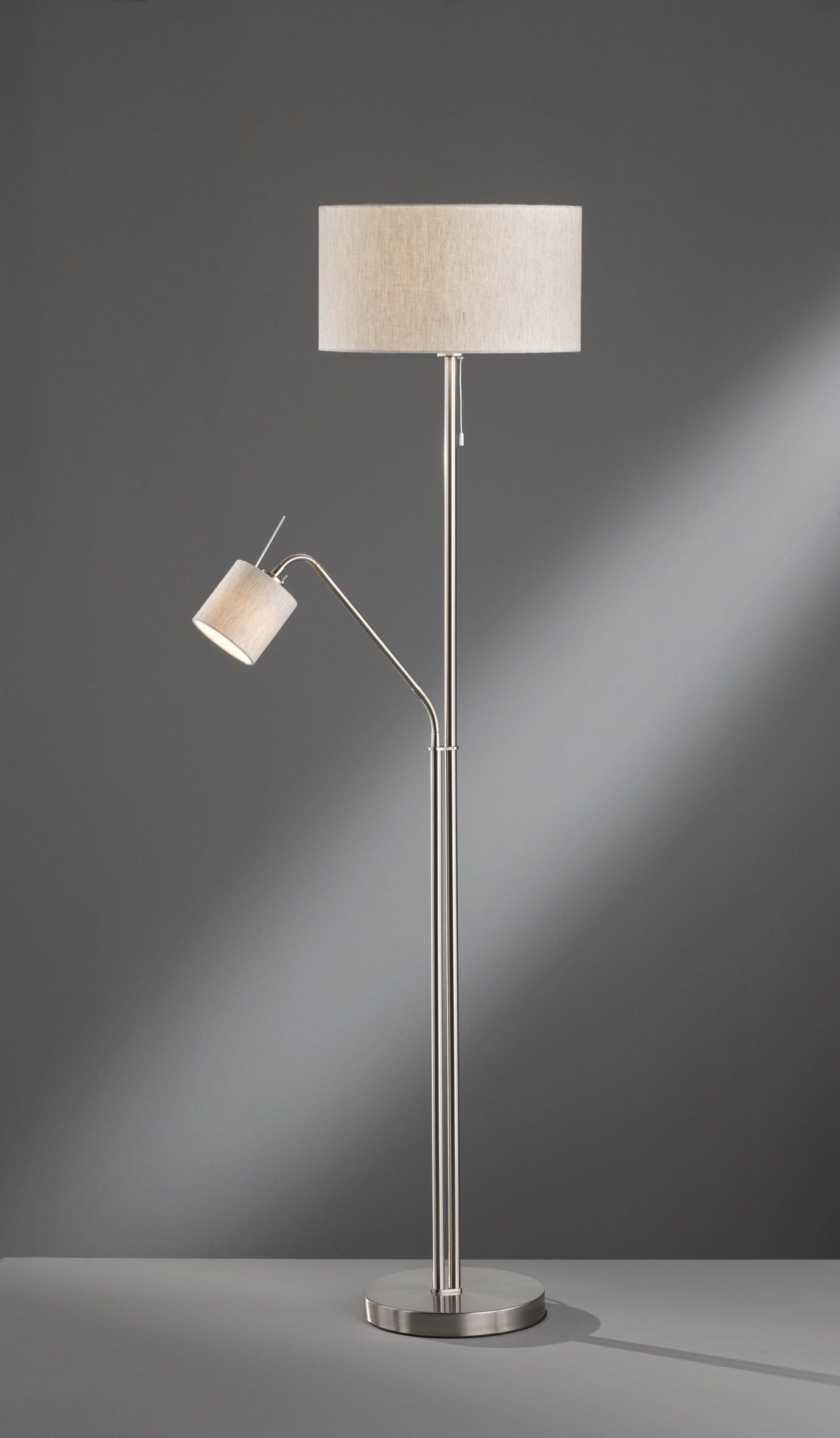 FISCHER & HONSEL Stehlampe Layer, wechselbar schaltbar, getrennt Lesearm, Leuchtmittel