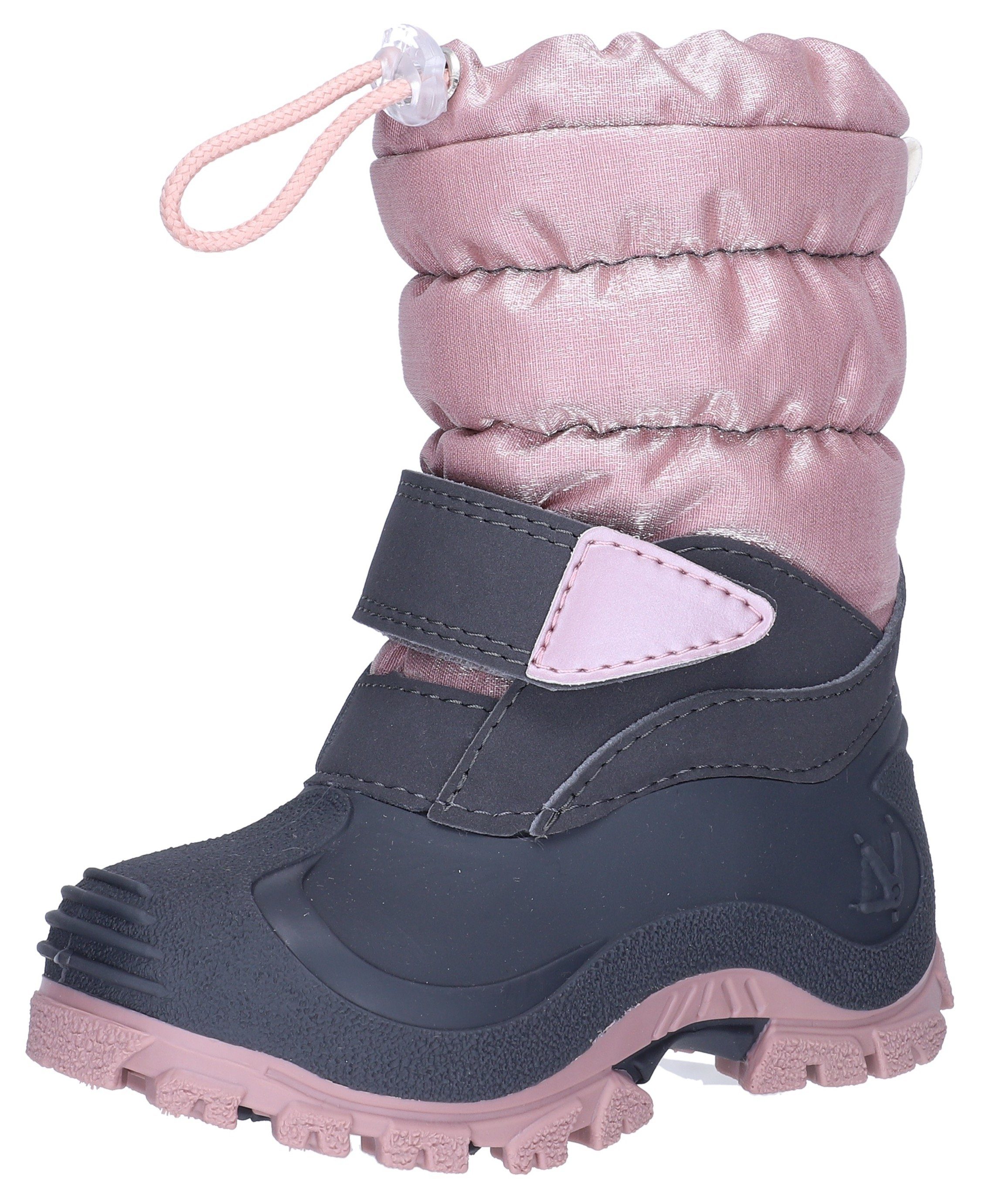 Lurchi Winterstiefel Fjonna mit grau-rosa Warmfutter Snowboots