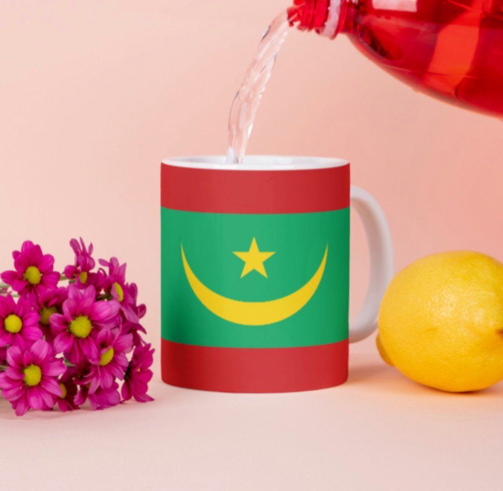Tinisu Tasse Mauretanien Tasse Flagge Pot Kaffeetasse National Becher Kaffee Cup