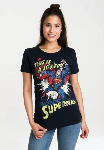 LOGOSHIRT T-Shirt »Superman« mit lizenzierten Originaldesign