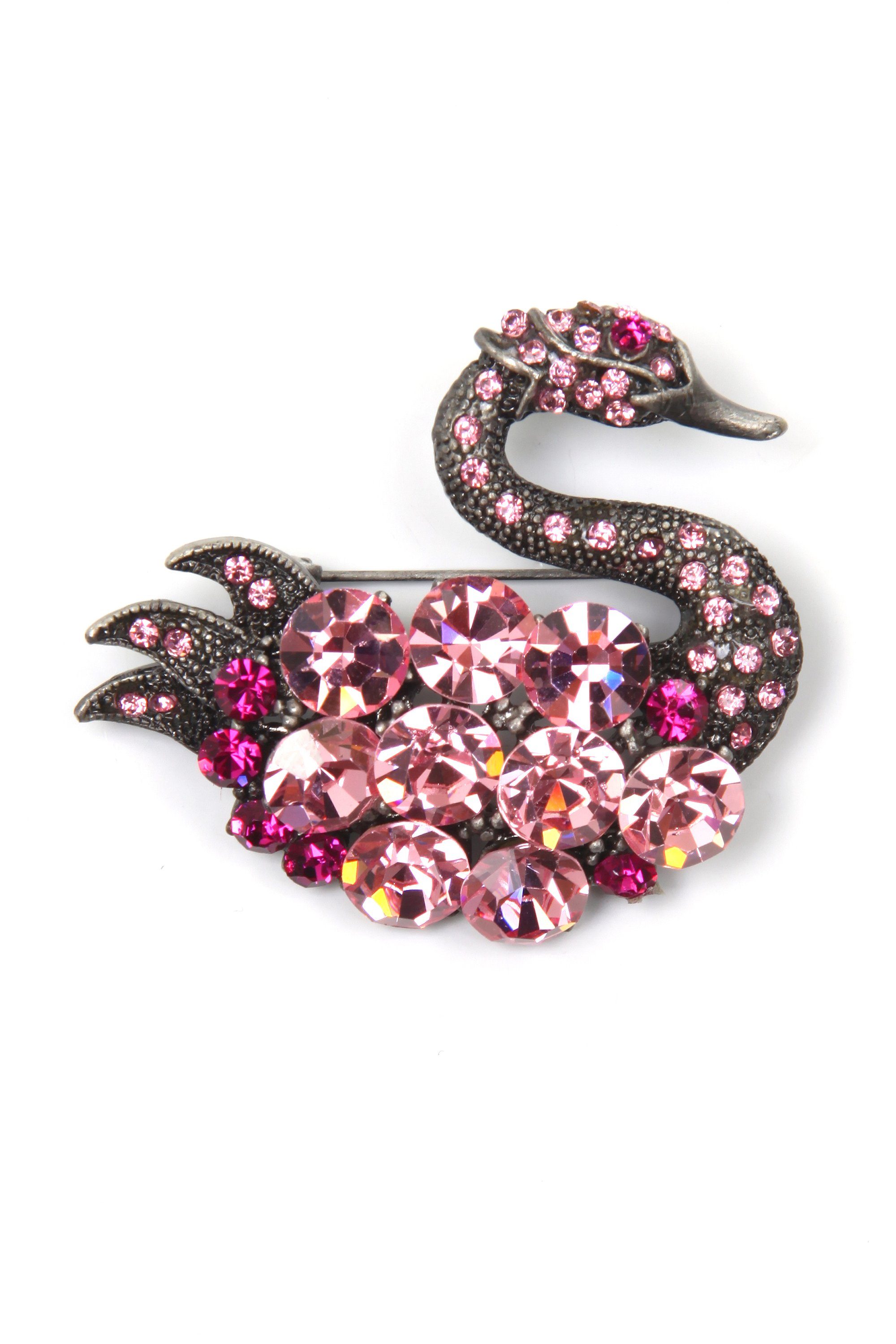 COLLEZIONE ALESSANDRO Brosche Svea, mit hochwertigen Glassteinen