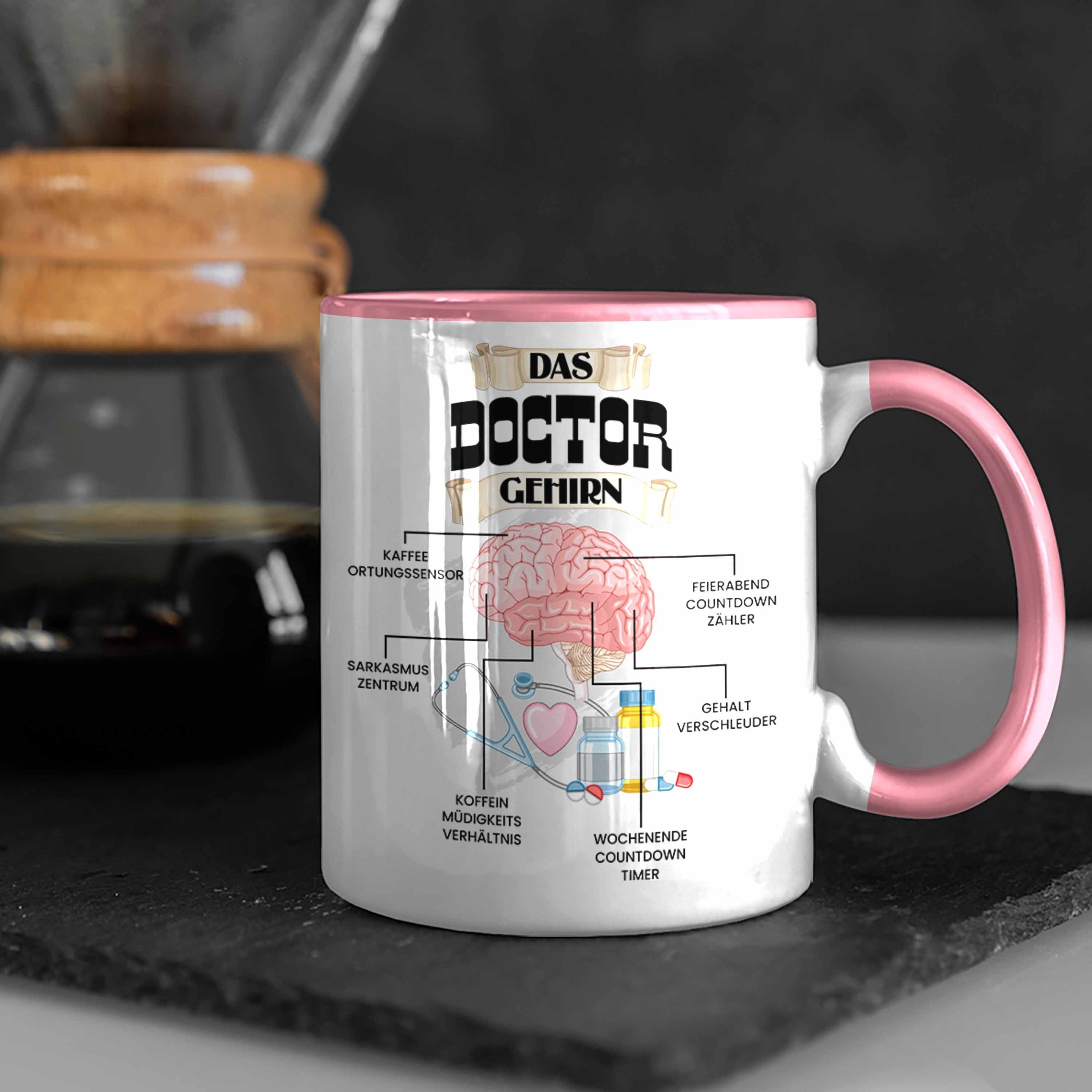 Trendation Tasse Trendation Krankenhaus Doctor Geschenk Rosa Spr - Lustiges für Doctor Tasse