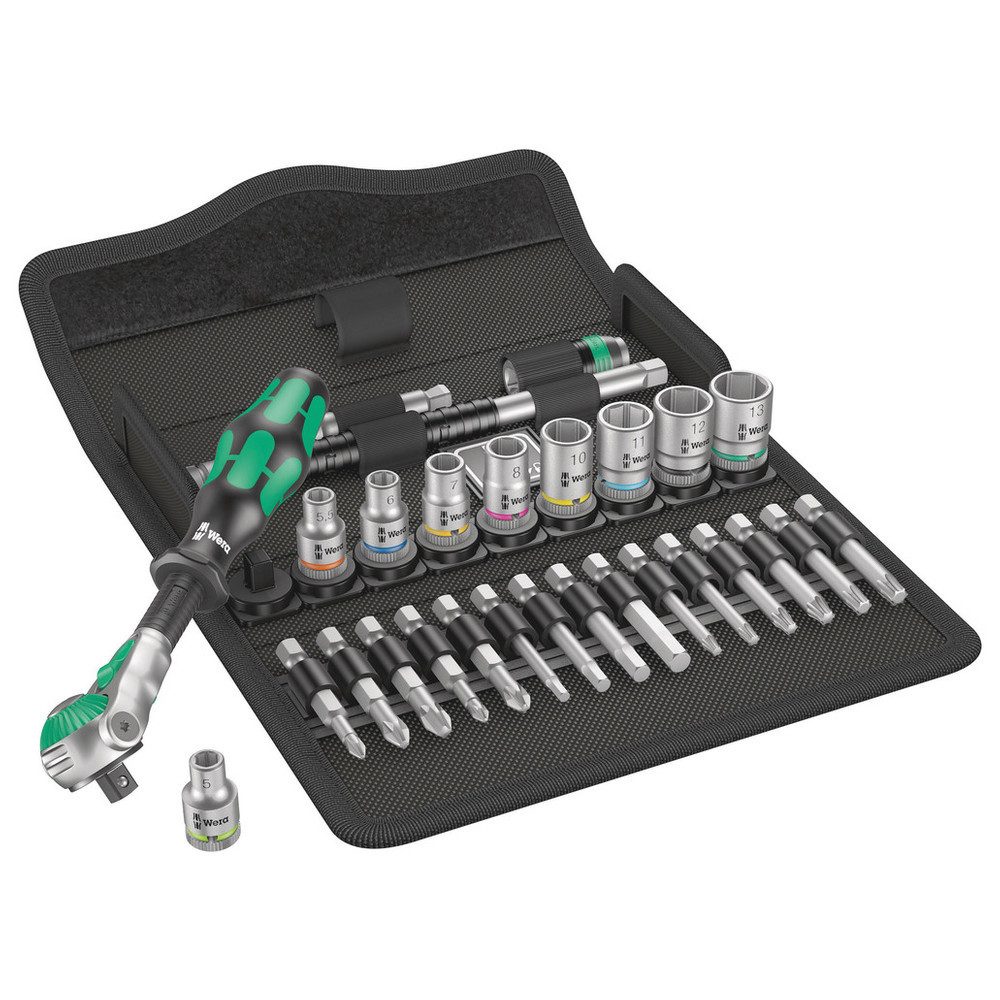 Steckschlüssel Zyklop Speed-Knarrensatz 8100 SA 6, 1/4", 28-teilig