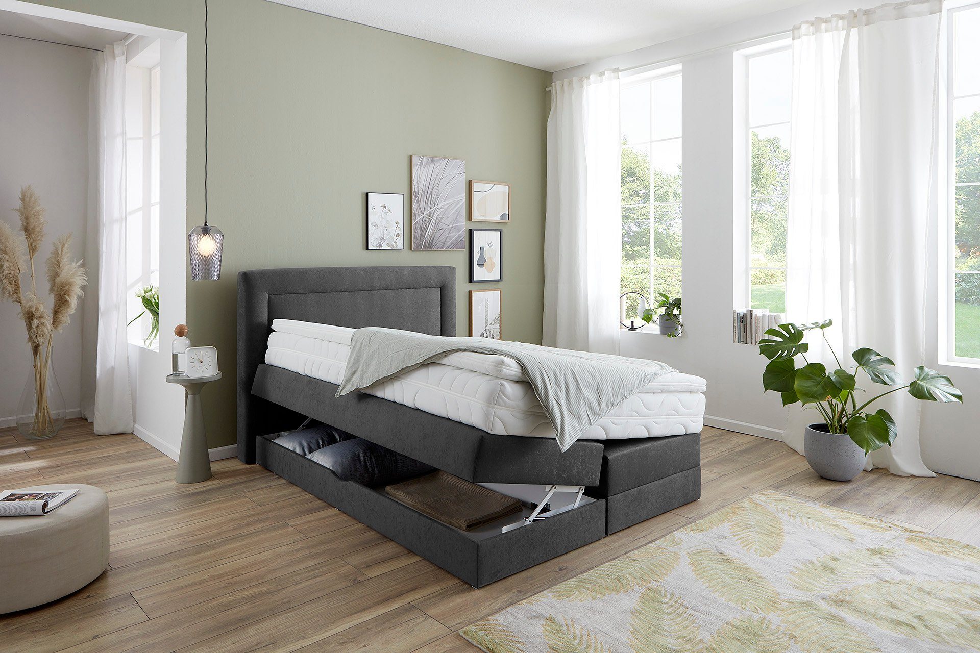 Westfalia Schlafkomfort Boxspringbett, wahlweise mit Bettkasten und Topper günstig online kaufen