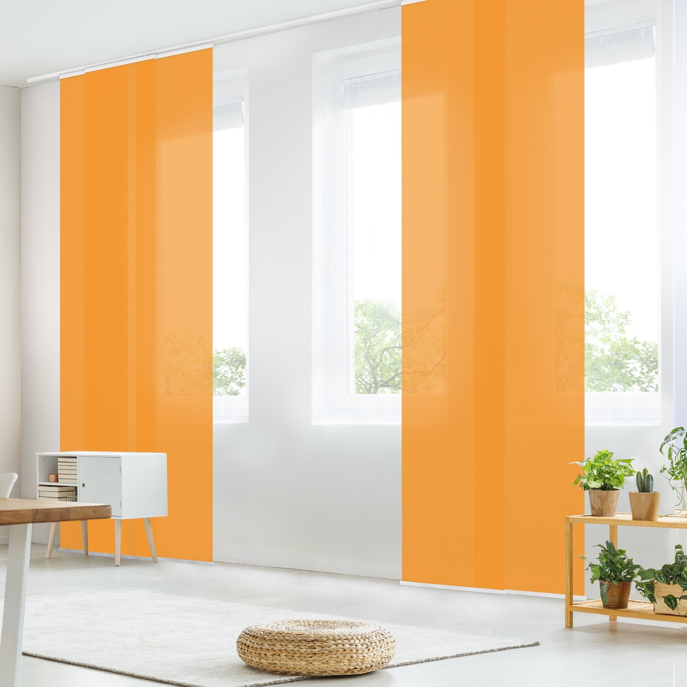 Bilderdepot24 Schiebegardine modern Flächenvorhang blickdicht Mango, günstig online kaufen