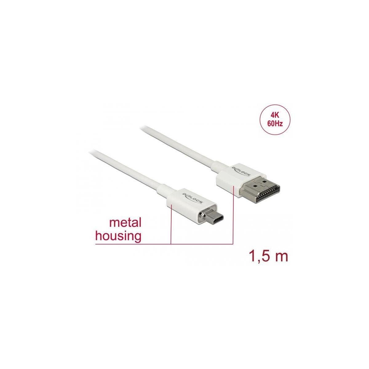 Delock Kabel High Speed HDMI mit Ethernet - HDMI-A Stecker>HDMI... Computer-Kabel, HDMI-A, HDMI (150,00 cm)