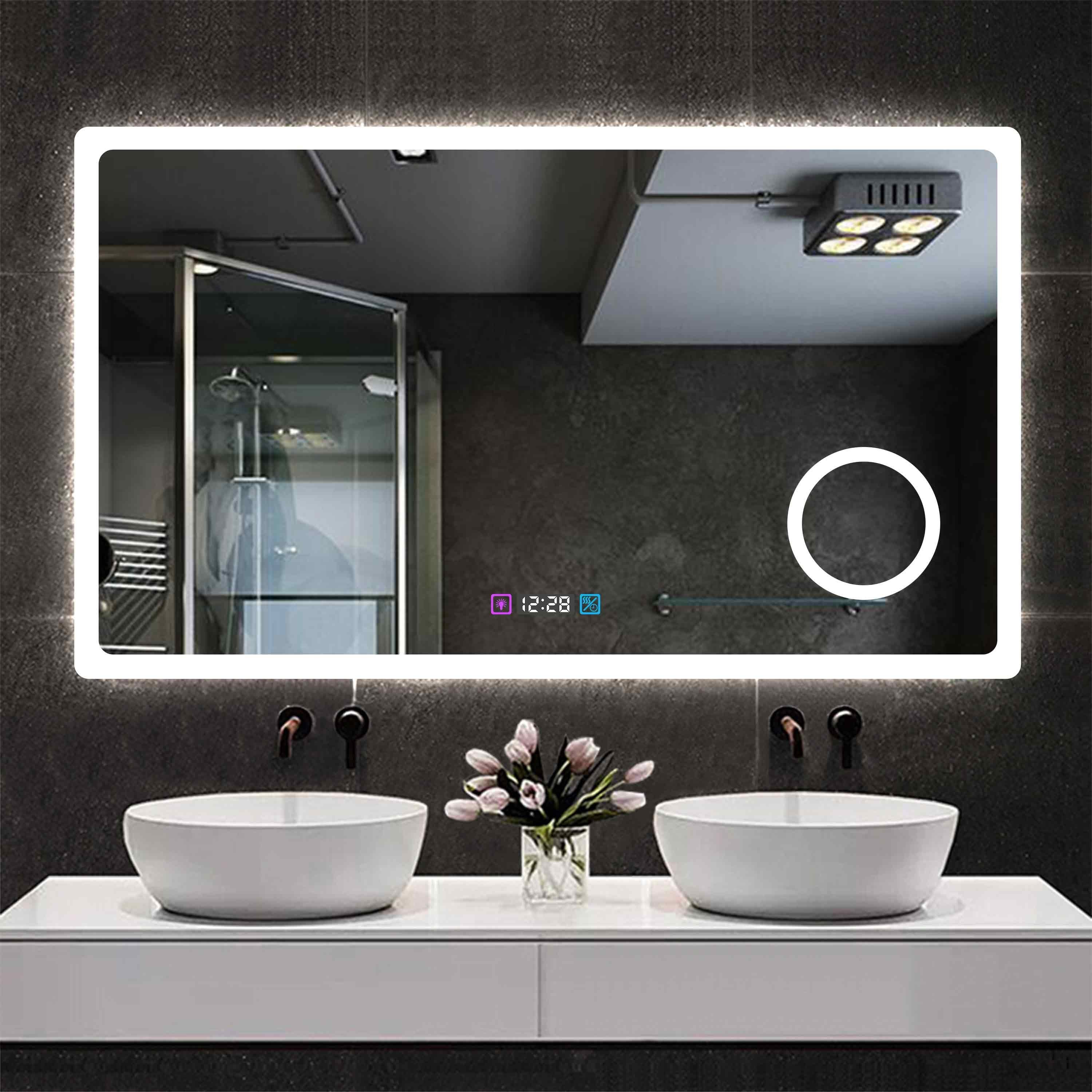 duschspa Badspiegel Wandspiegel Badezimmerspiegel mit LED Beleuchtung, LED günstig online kaufen