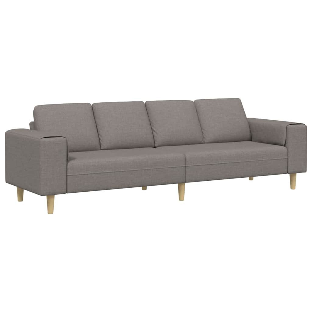 vidaXL Sofa Sofa Set Taupe Stoff, günstig online kaufen