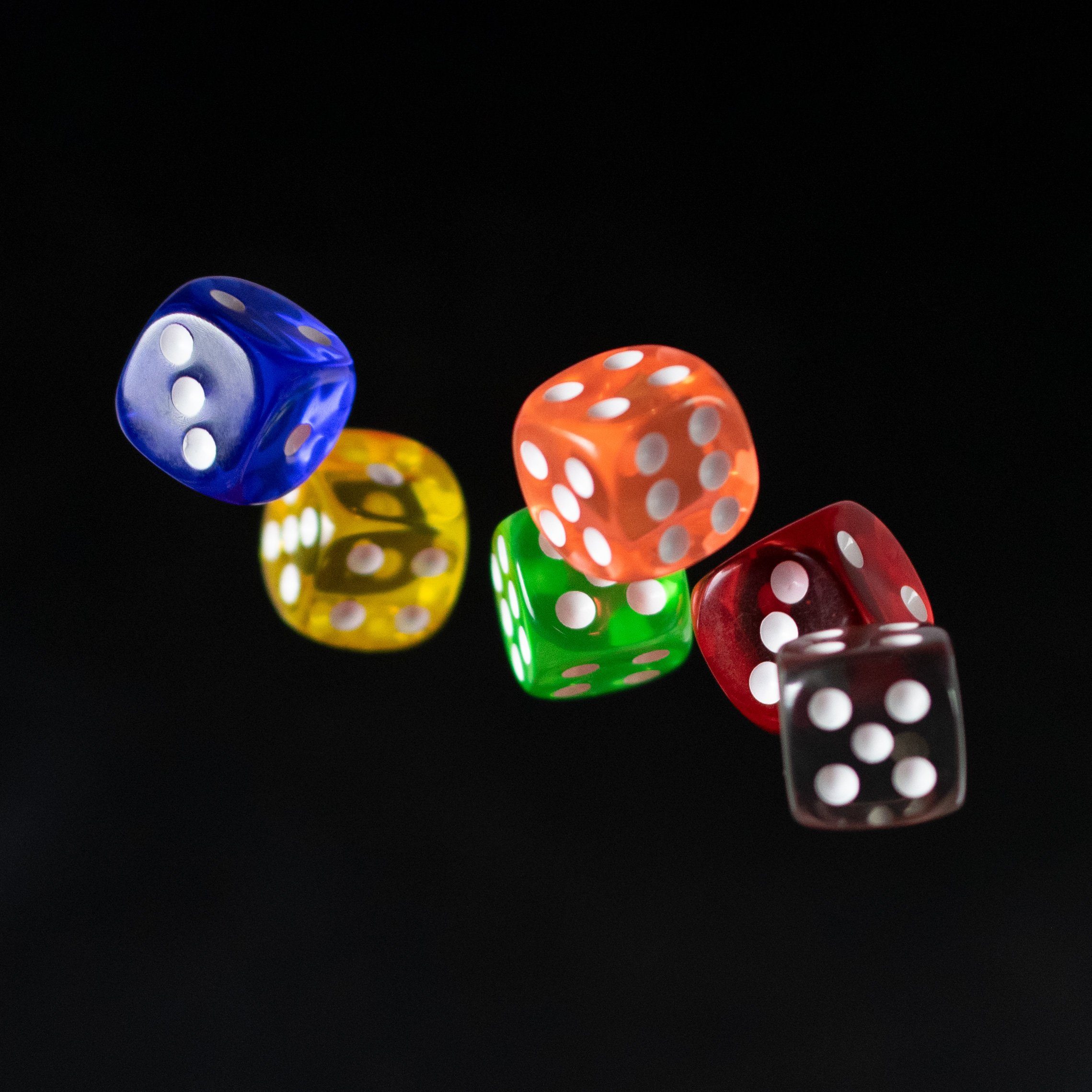 und W6 Tabletopspiele - Rollen Blau Brett Spielwürfel für Spielesammlung, SHIBBY Würfel