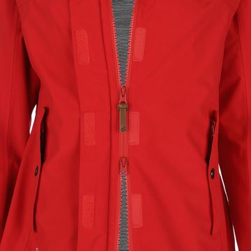 Dry Fashion Funktionsjacke Damen Outdoor-Jacke Norderney Wasserdicht mit gestreiftem Innenfutter