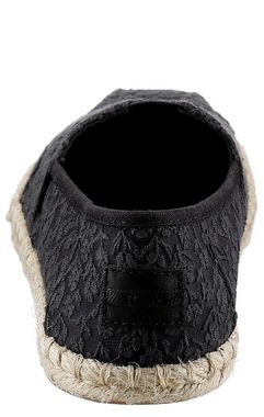 TOMS ALPARGATA ROPE Espadrille mit dezenter Blumenstickerei, schmale Form