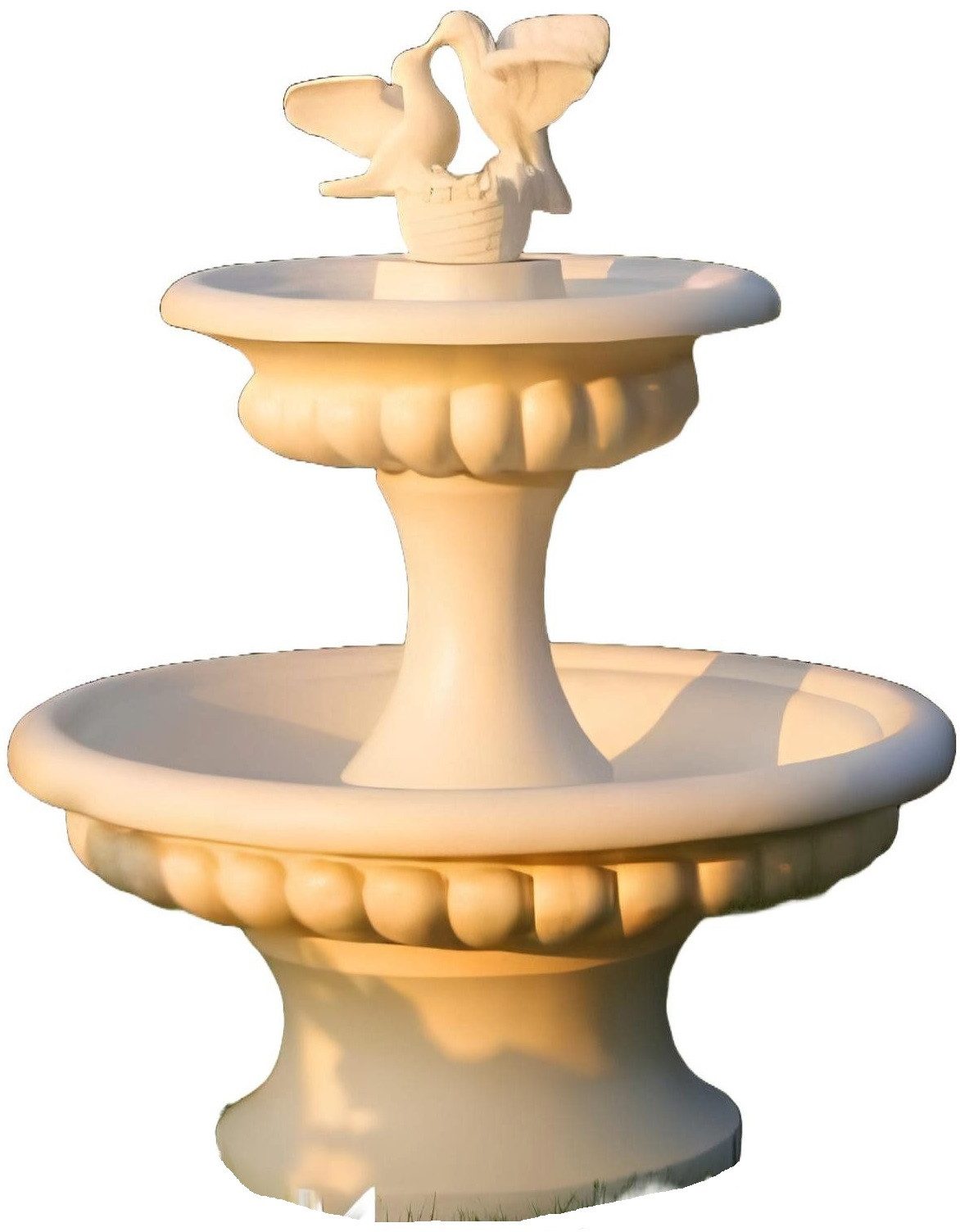 Xlmoebel Gartenbrunnen Skulptur Zierbrunnen aus hochwertigem Material mit Wasserspiel, (Artikel PETRA Z GOLABKAMI 2), Hergestellt in Europa