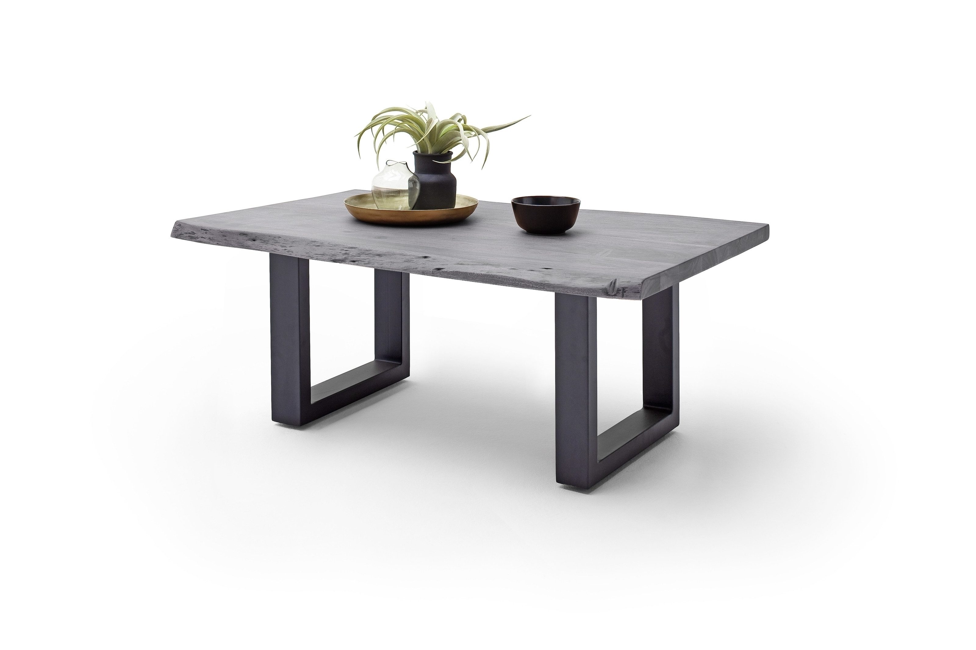 freiraum Couchtisch CARTAGENA, in Akazie grau, massiv lackiert - 110x45x70cm (BxHxT)
