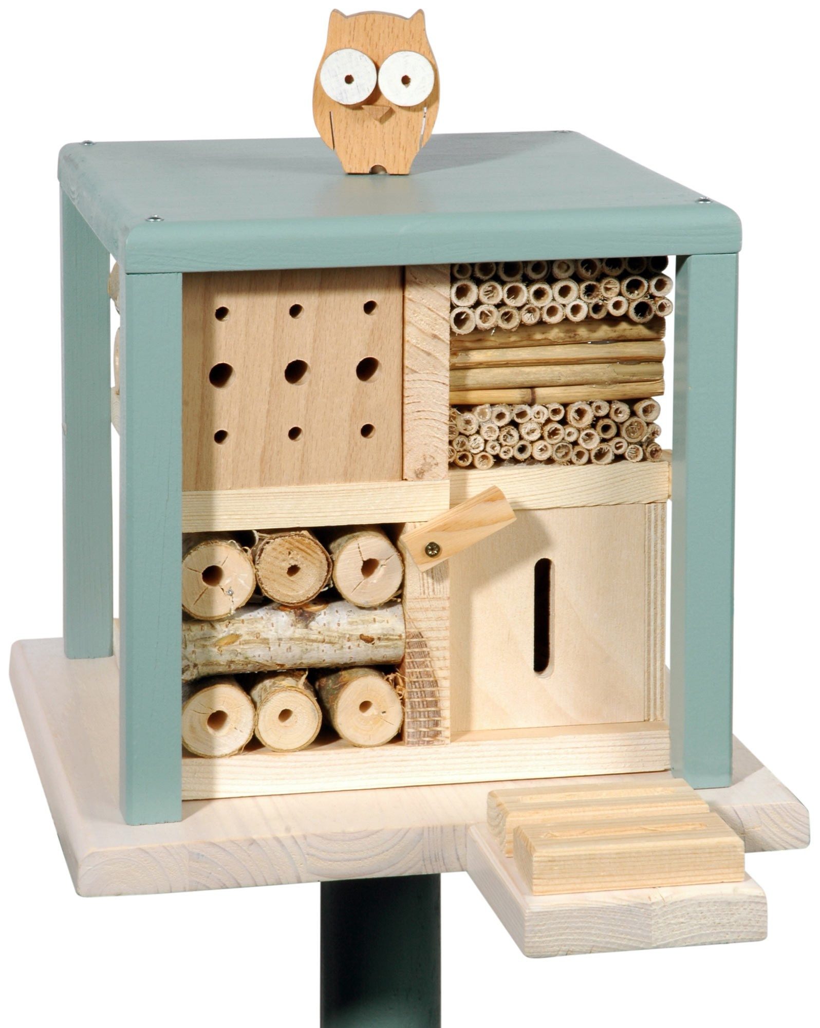 Thumbnail - LUXUS-INSEKTENHOTEL Insektenhotel Insektenhotel "Kubus", mit Ständer