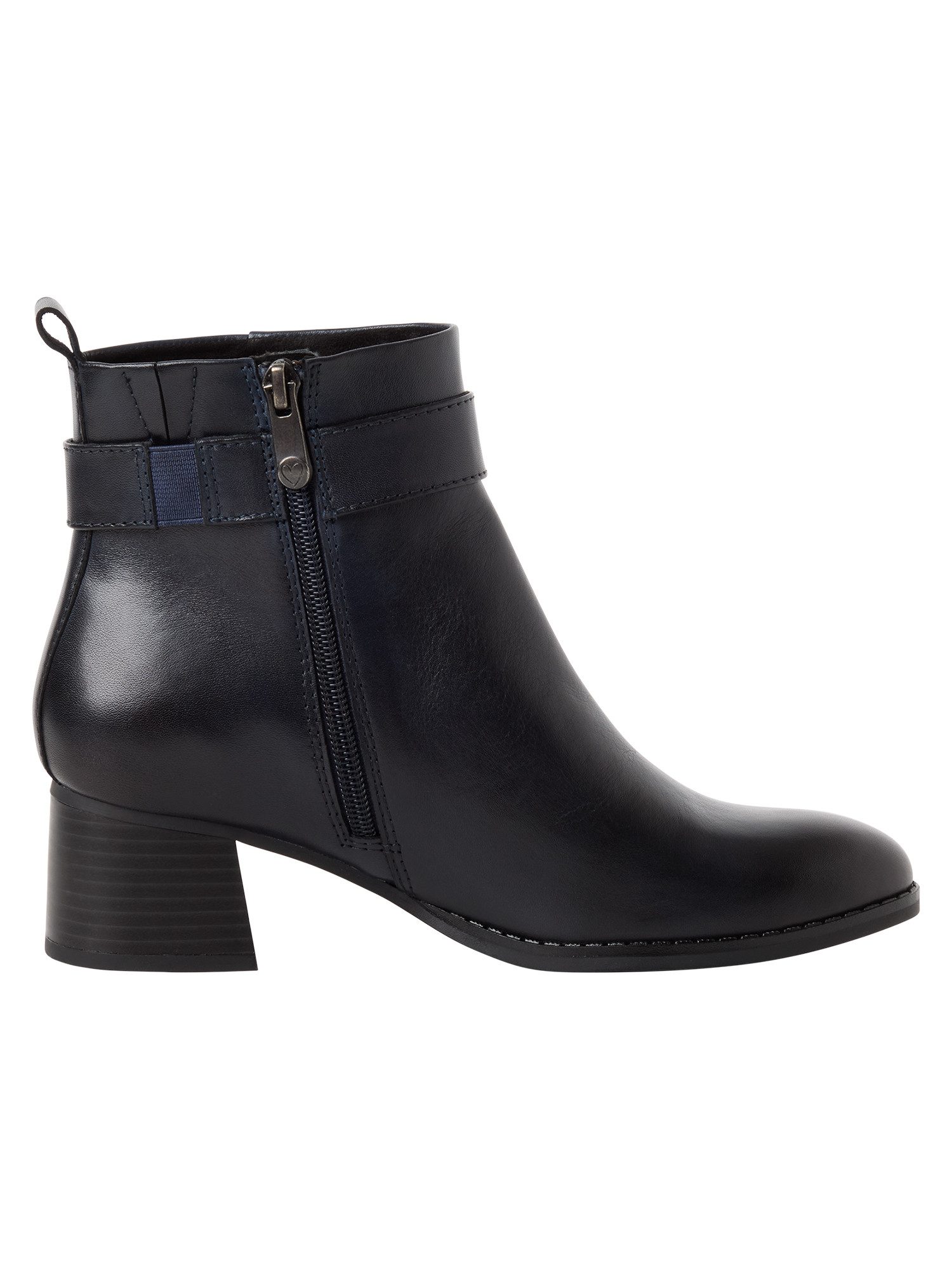 MARCO TOZZI MT FEEL ME aus Leder Blockabsatz 2-25030-47 Stiefelette