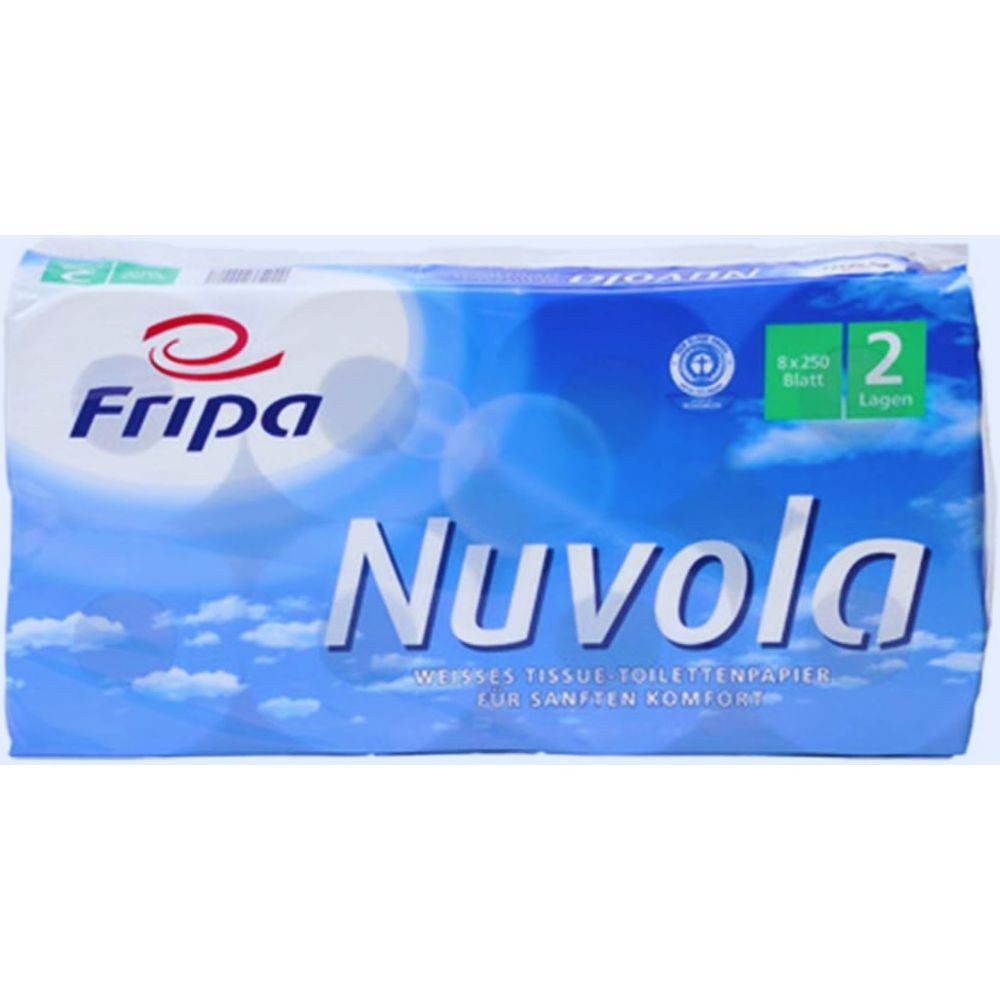 Fripa Haushaltshobel fripa 1200801 Toilettenpapier Nuvola Tissue, 3-lagig,250 Blatt