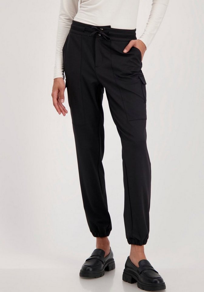 Monari Jogger Pants mit Cargotaschen, Cargohose mit Bündchen am Saum von  Monari