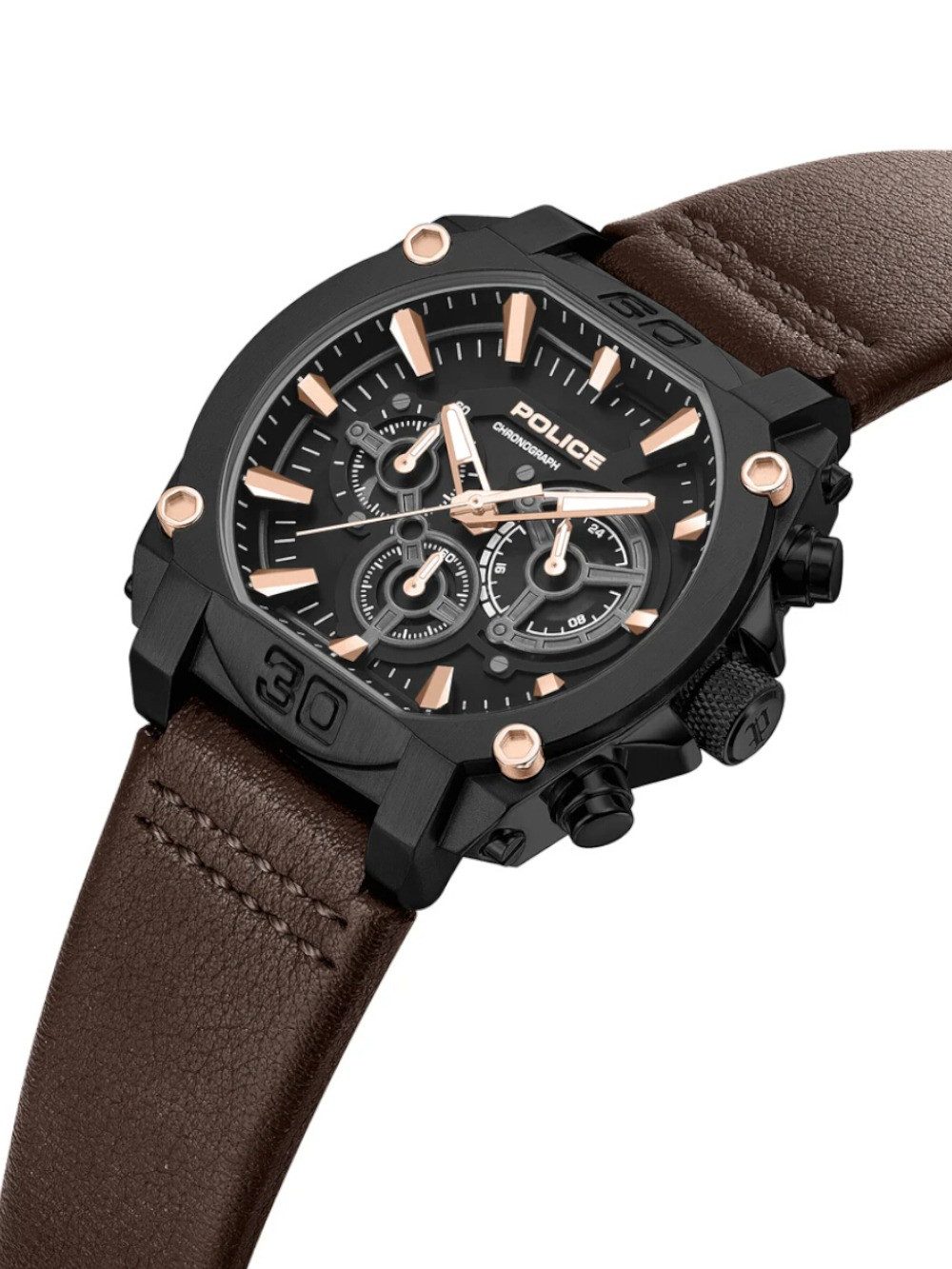 Police Quarzuhr Police PEWGC0092905 Herrenuhr Norwood Chronograph 45mm 5ATM Police PEWGC0092905 Herrenuhr Norwood Chronograph 45mm 5ATM