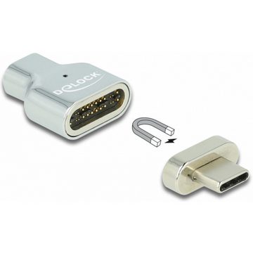 Delock USB 3.2 Gen 2 Magnetischer Adapter, USB-C Stecker > USB-C Buchse Adapter