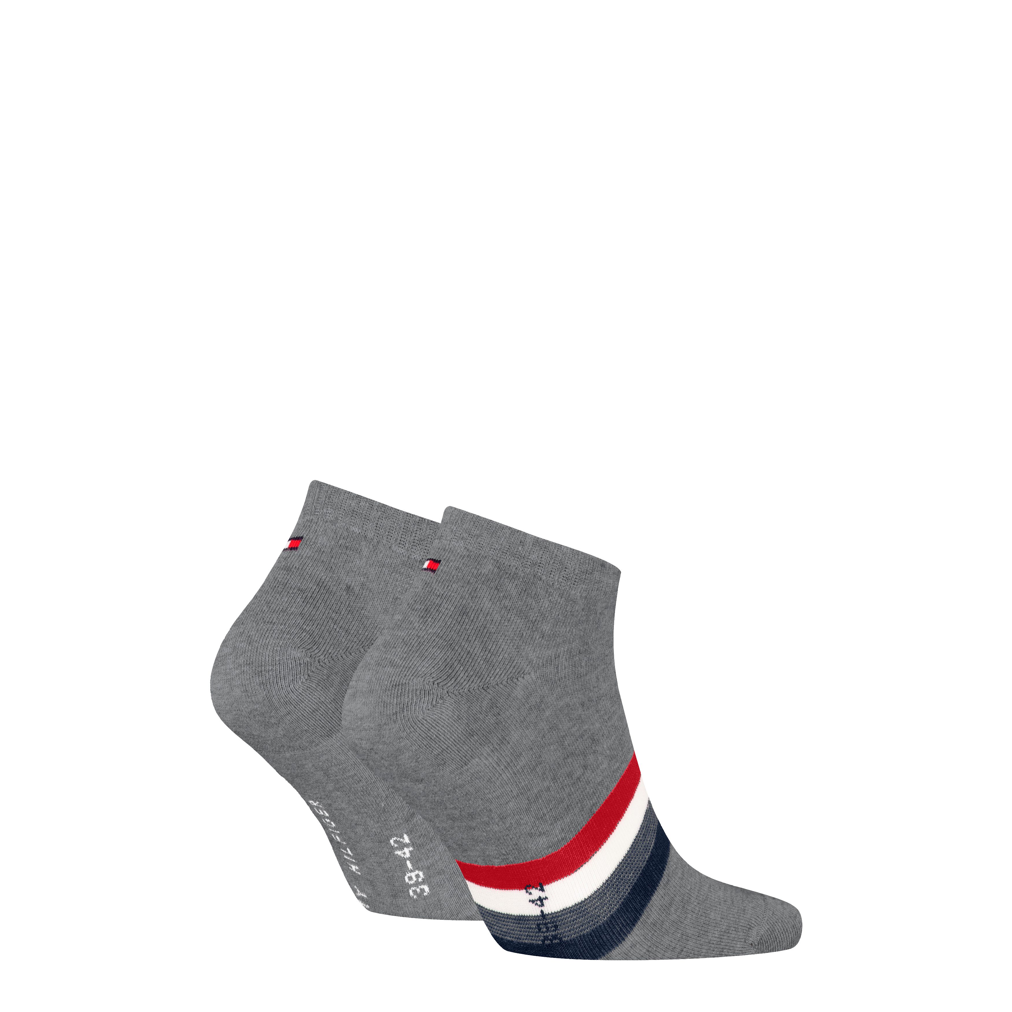 Tommy Hilfiger Sneakersocken TH MEN SNEAKER 2P HILFIGER TAB (2 Paar) Atmungsaktiv, Markenlogo