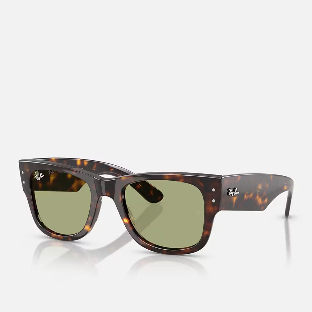 Ray-Ban Sonnenbrille Ray-Ban Mega Wayfarer RB0840S 902/4E Havana Bottle Green