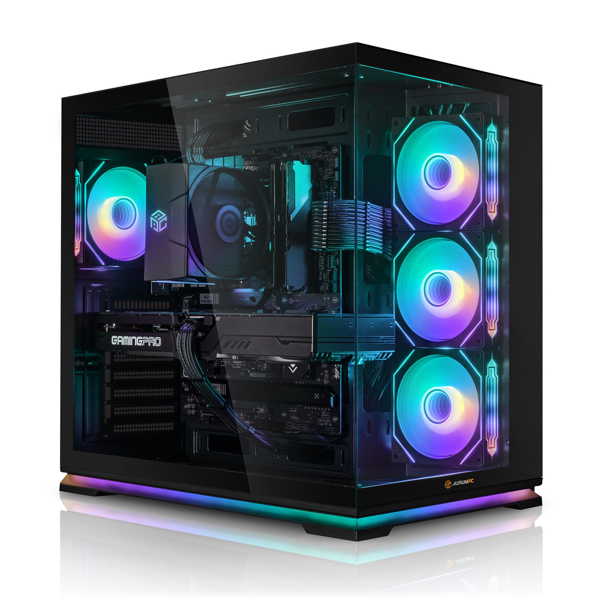 AurumPC ASUS Edition PC AMD Ryzen 7 5700X Gaming-PC (AMD Ryzen 7 5700X, GeForce RTX 5070, 32 GB RAM, 1000 GB SSD, Luftkühlung, Windows 11, WLAN)