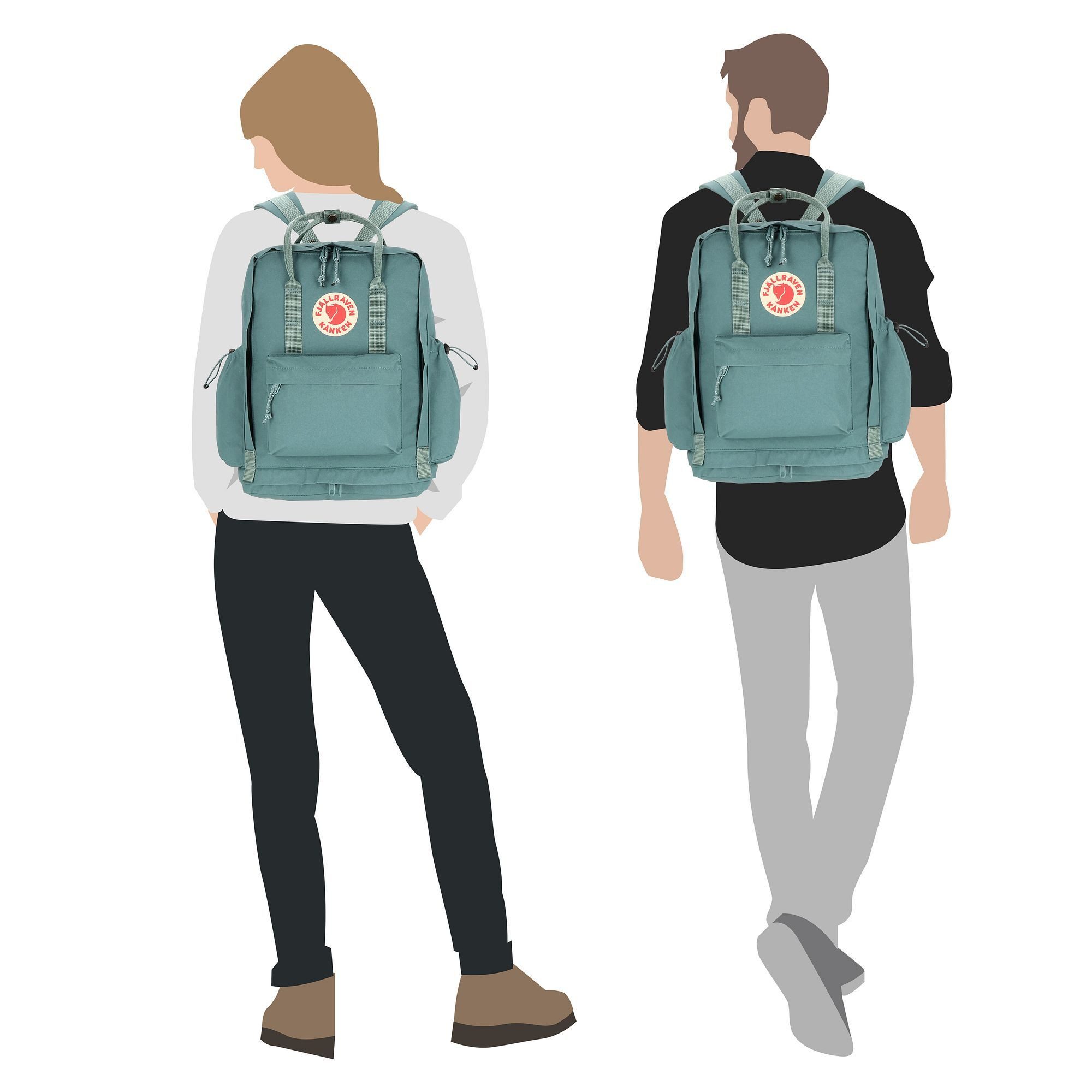 Fjällräven Daypack Kanken Outlong, Kunststoff