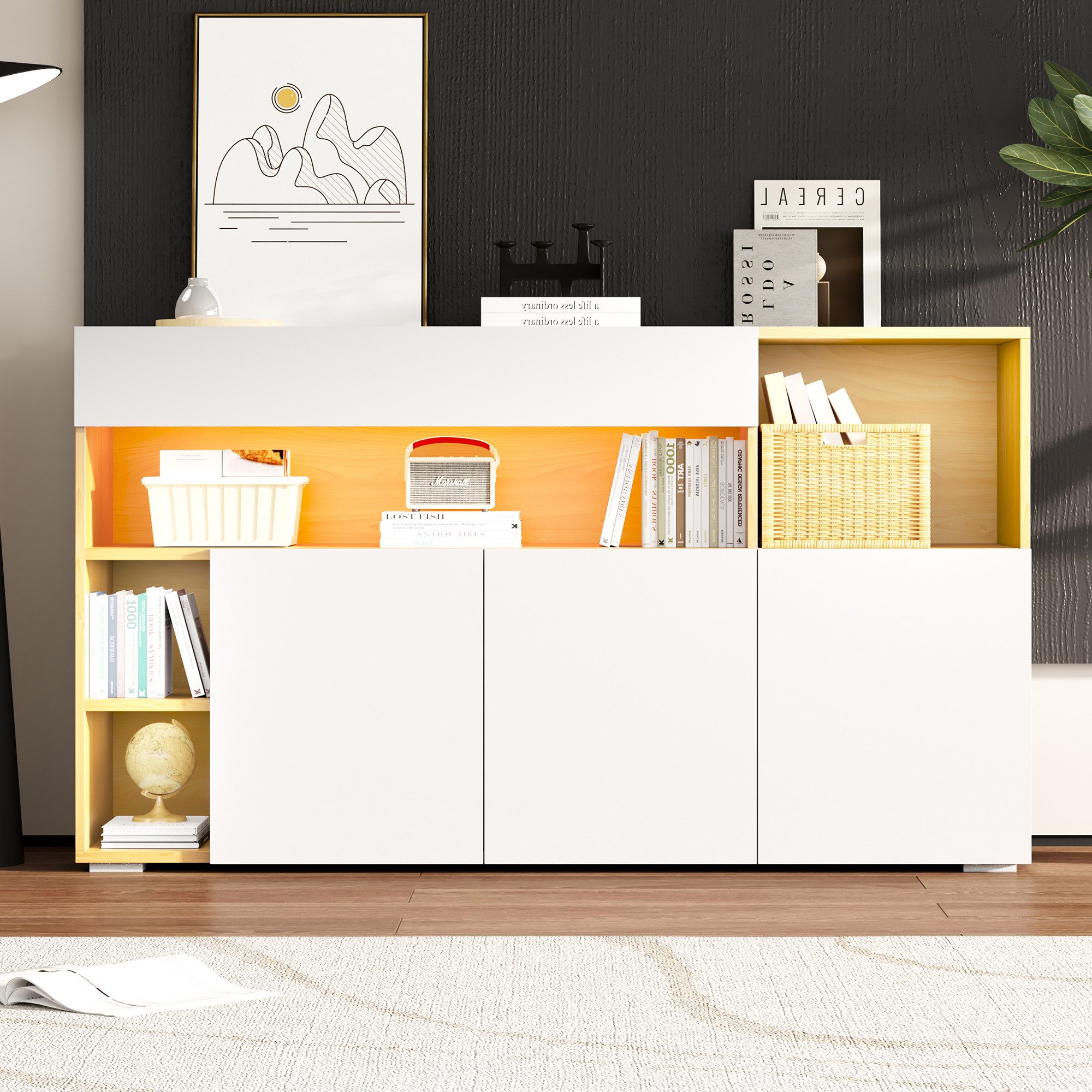 OKWISH Sideboard mit großer und flexibler günstig online kaufen
