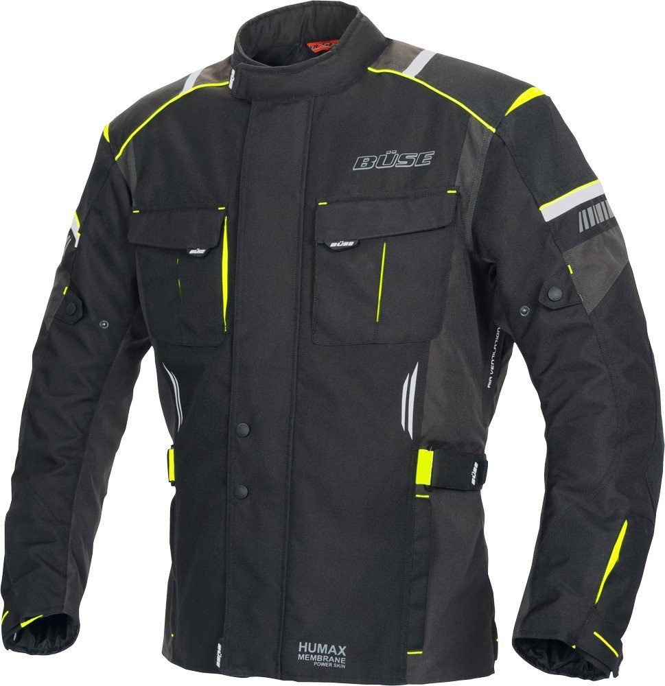 Büse Motorradjacke Textiljacke Pro Breno Schwarz/Hellgrau