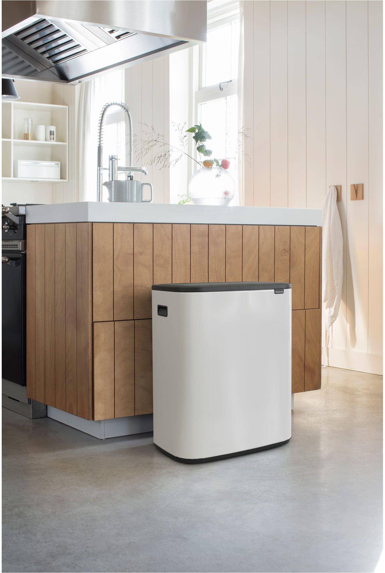 Brabantia Mülleimer Bo Touch Bin, 2 x 30L, Soft-Touch-Öffnungssystem
