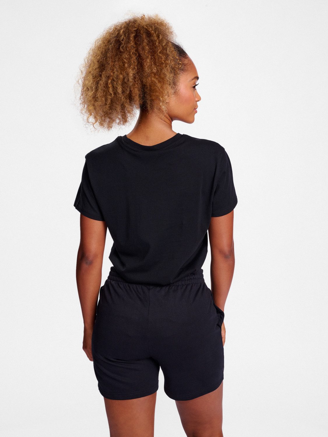 hummel T-Shirt Regular Fit Stretch Rundhalsausschnitt Logo für Bio-Baumwolle nachhaltig Normal Fit Rundhals Langarm