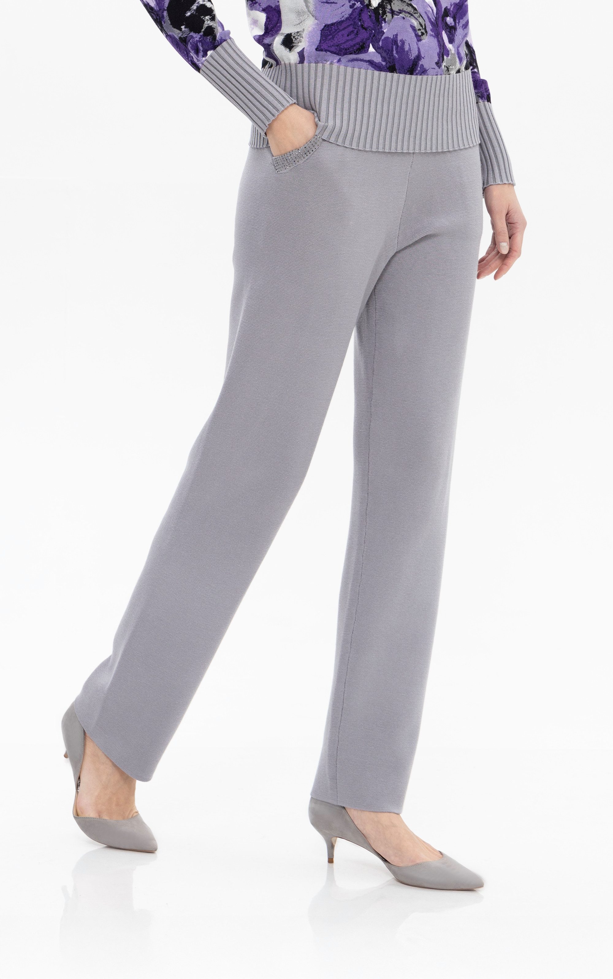 Passioni Strickhose im Straight Fit mit günstig online kaufen