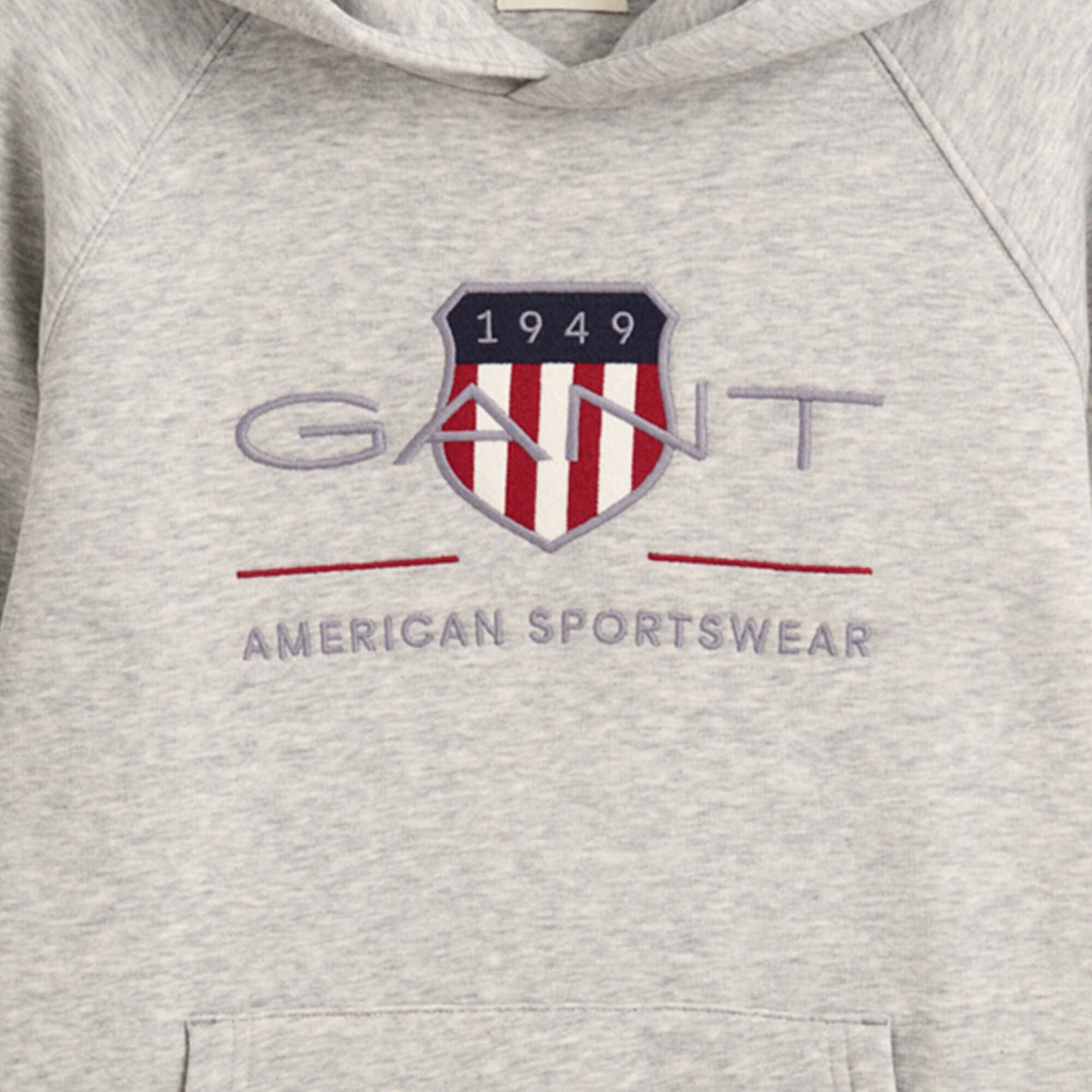 Gant Sweatshirt Kinder - HOODIE ARCHIVE Grau SHIELD Sweatshirt