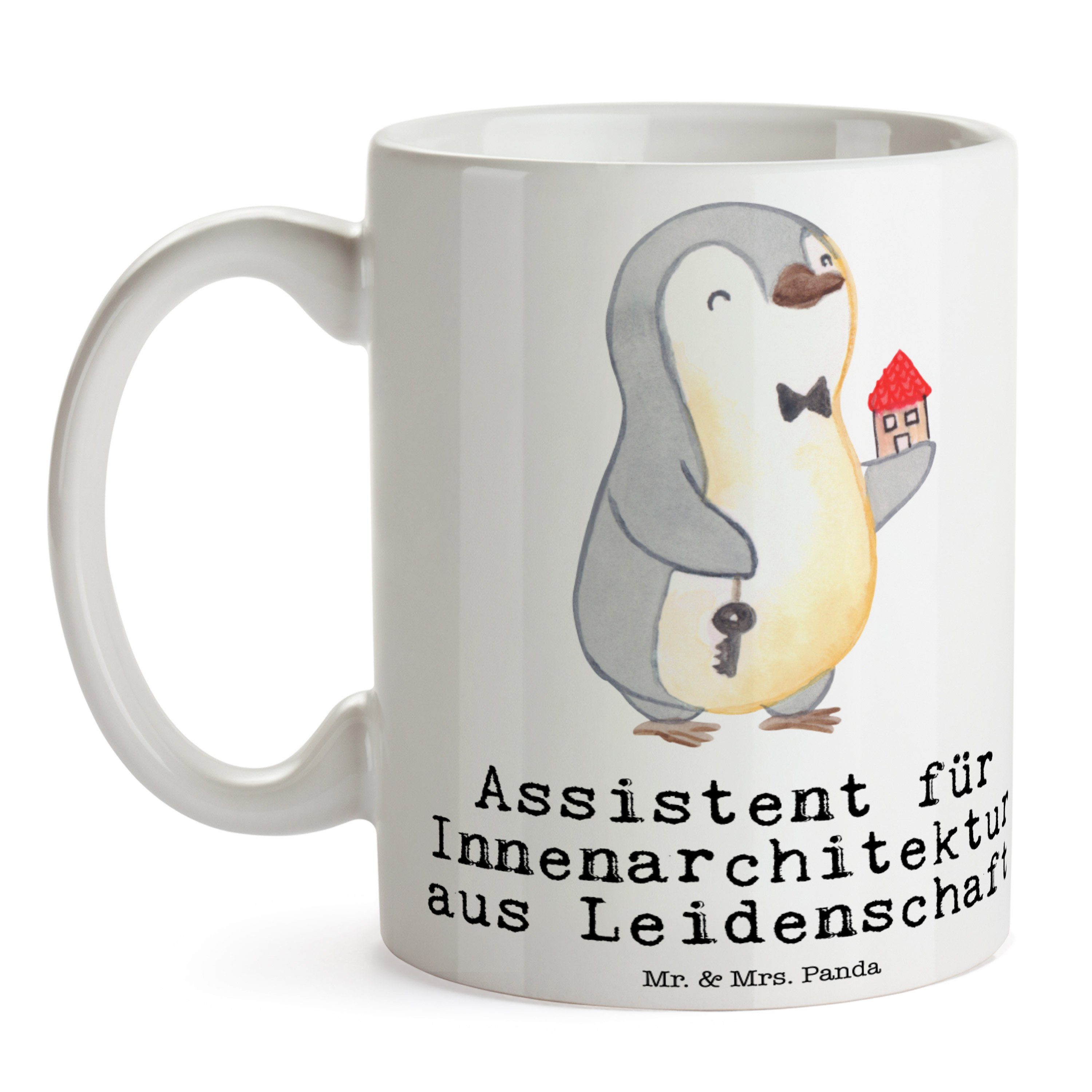 - Tasse Panda - Keramik für Assistent Geschenk, Weiß Mr. Innenarchitektur Leidenschaft Ab, aus & Mrs.