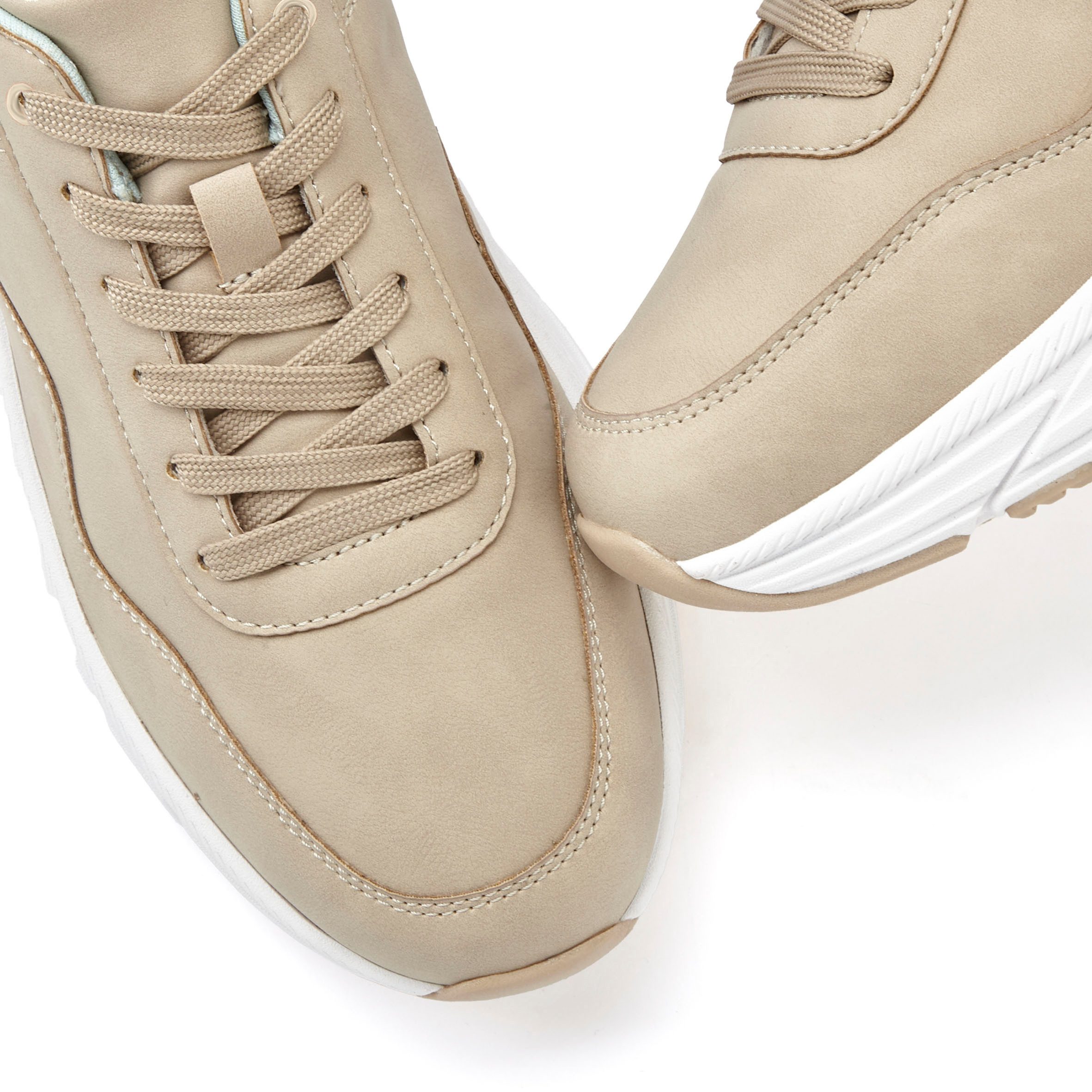 John Devin Schnürschuh, Freizeitschuh, Schnürhalbschuh, Halbschuh, Turnschuh Sneaker mit kontrastfarbenem Innenfutter Unisex VEGAN