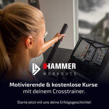 Hammer Power-Stepper Cross-Stepper, Fitness-Apps per Smartphone/Tablet