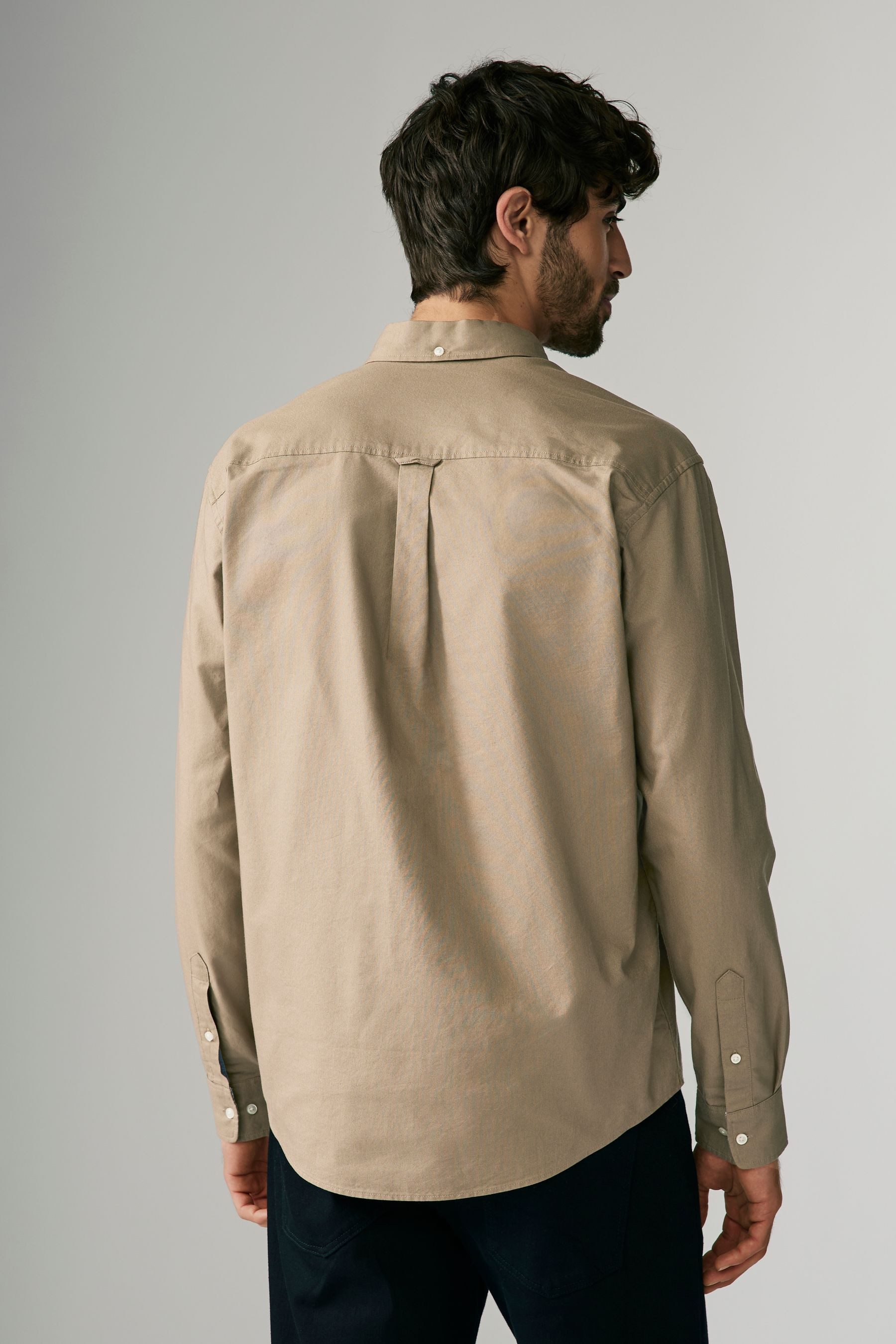 Next Langarmhemd Langärmeliges Oxfordhemd aus 100 % günstig online kaufen