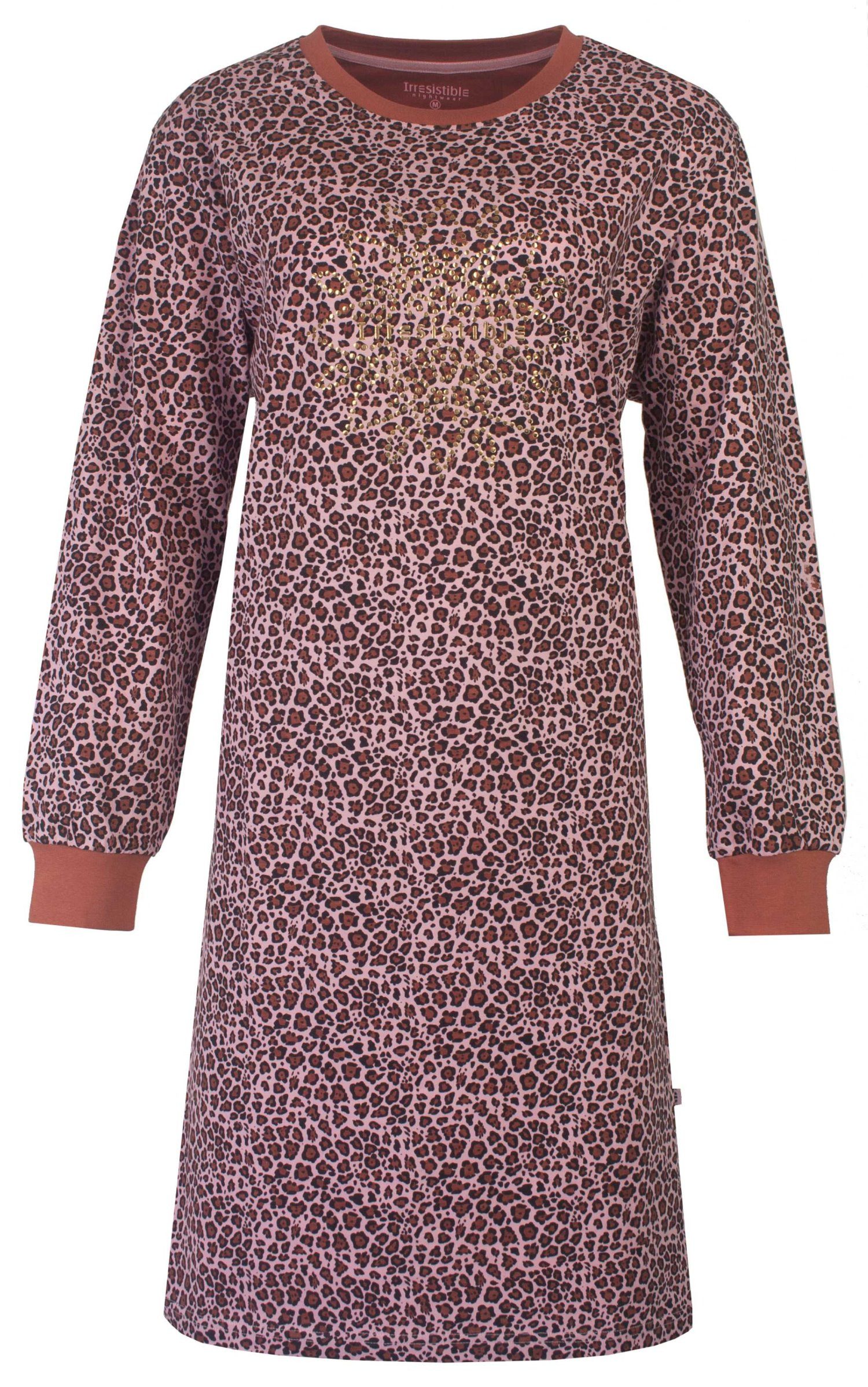 Nachthemd Modisches Damen Schlafshirt mit langem Arm